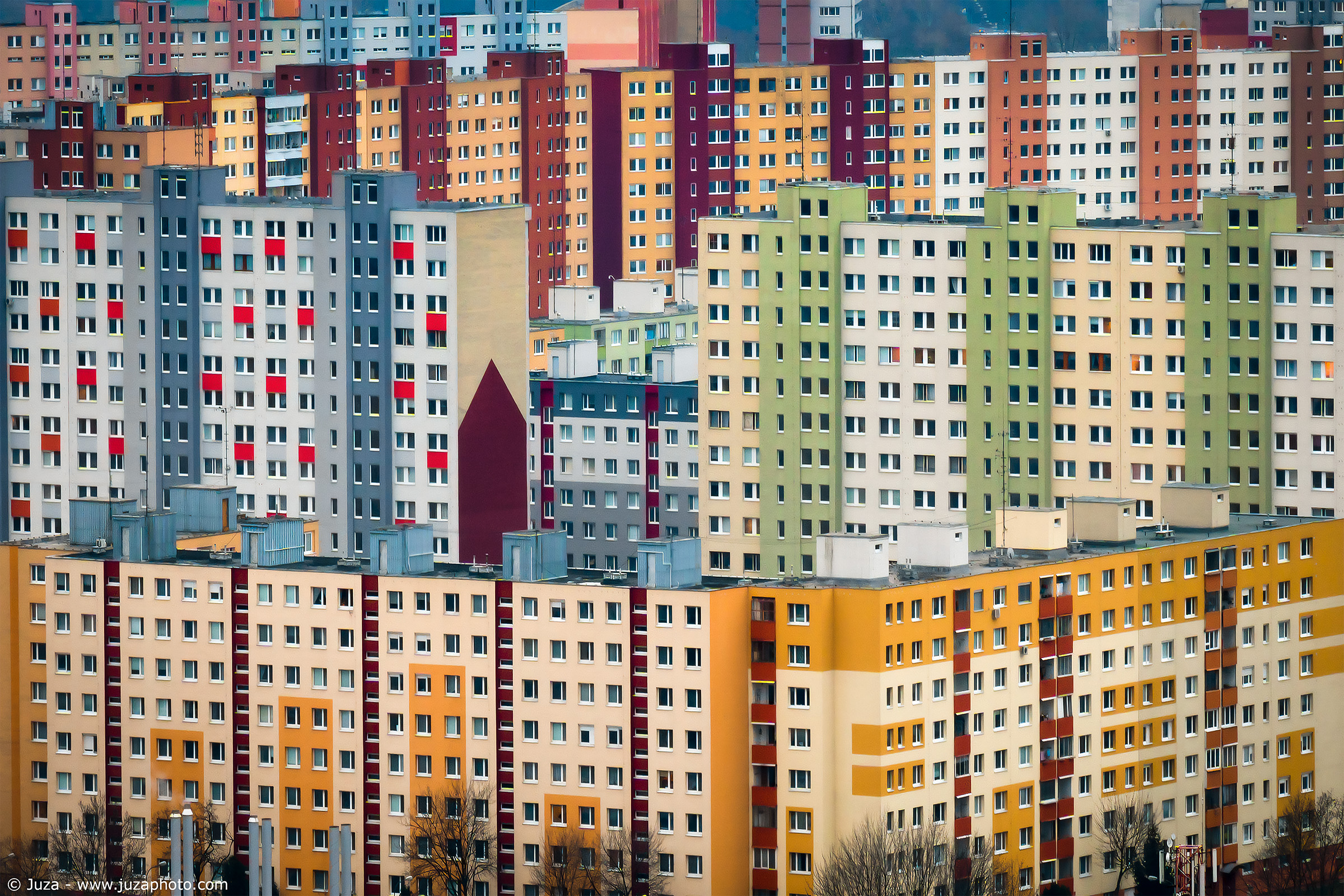 The modern Bratislava, abstract, Slovakia