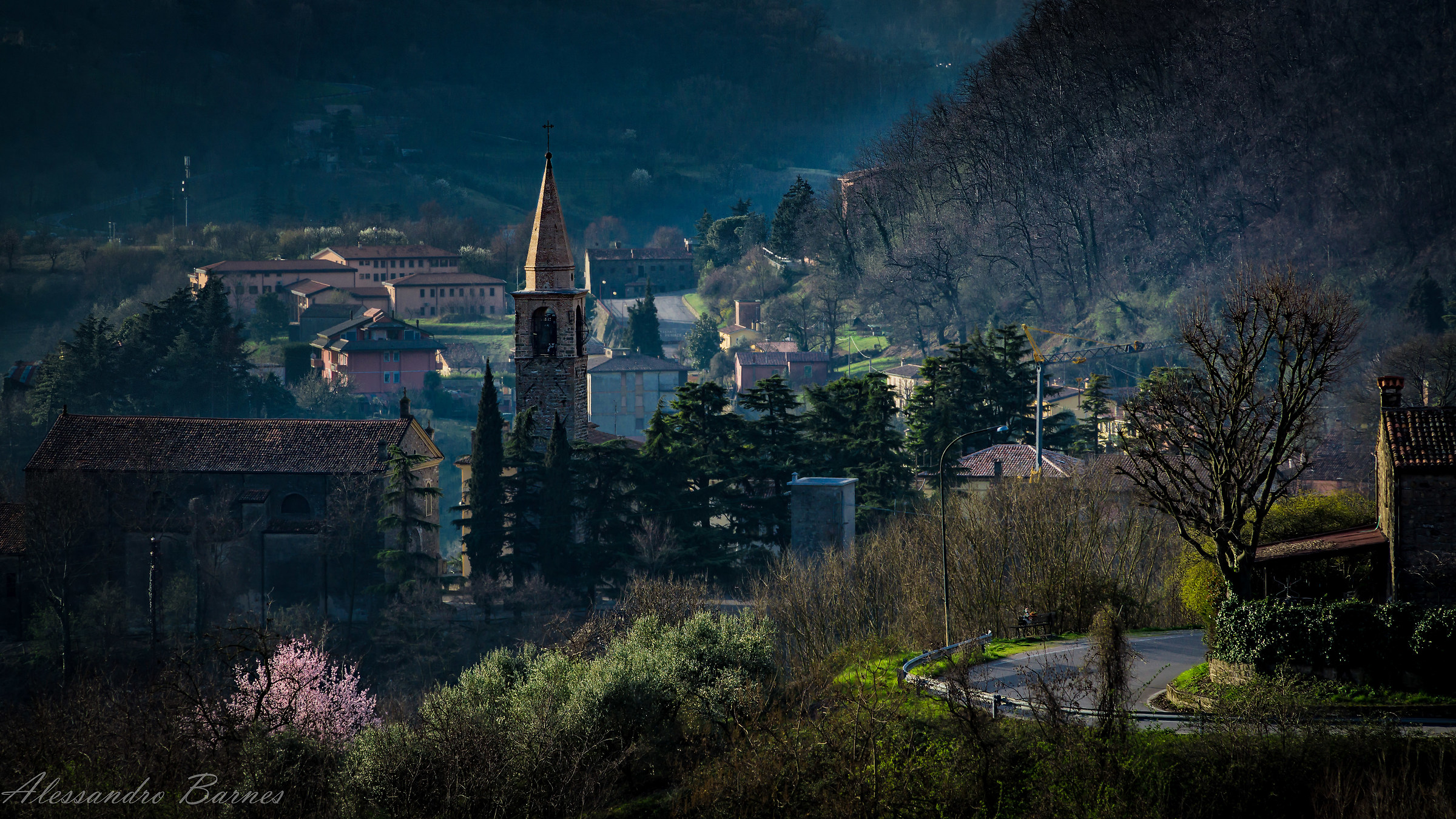Prime luci del giorno a Teolo