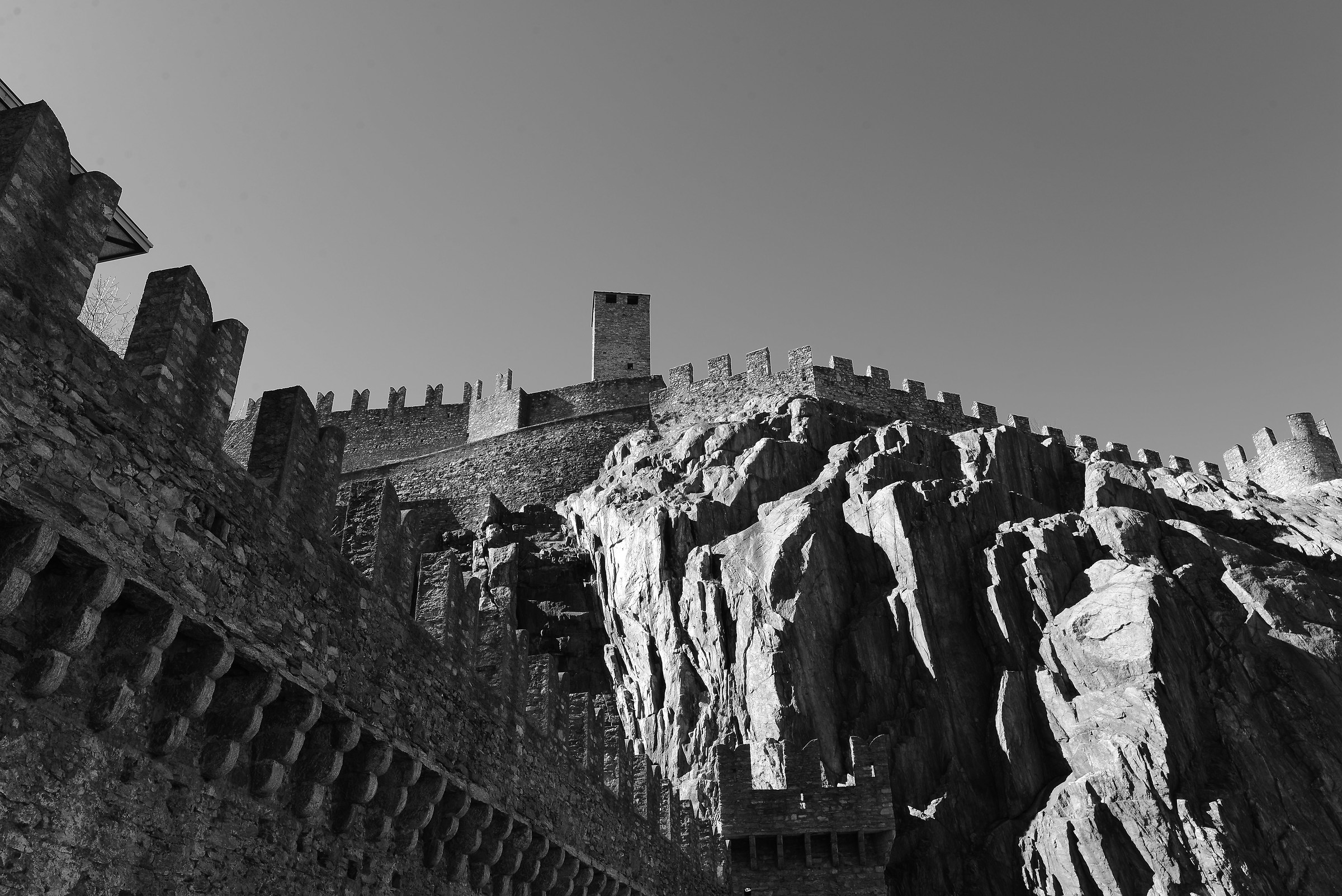 Castelgrande from Piazza del Sole