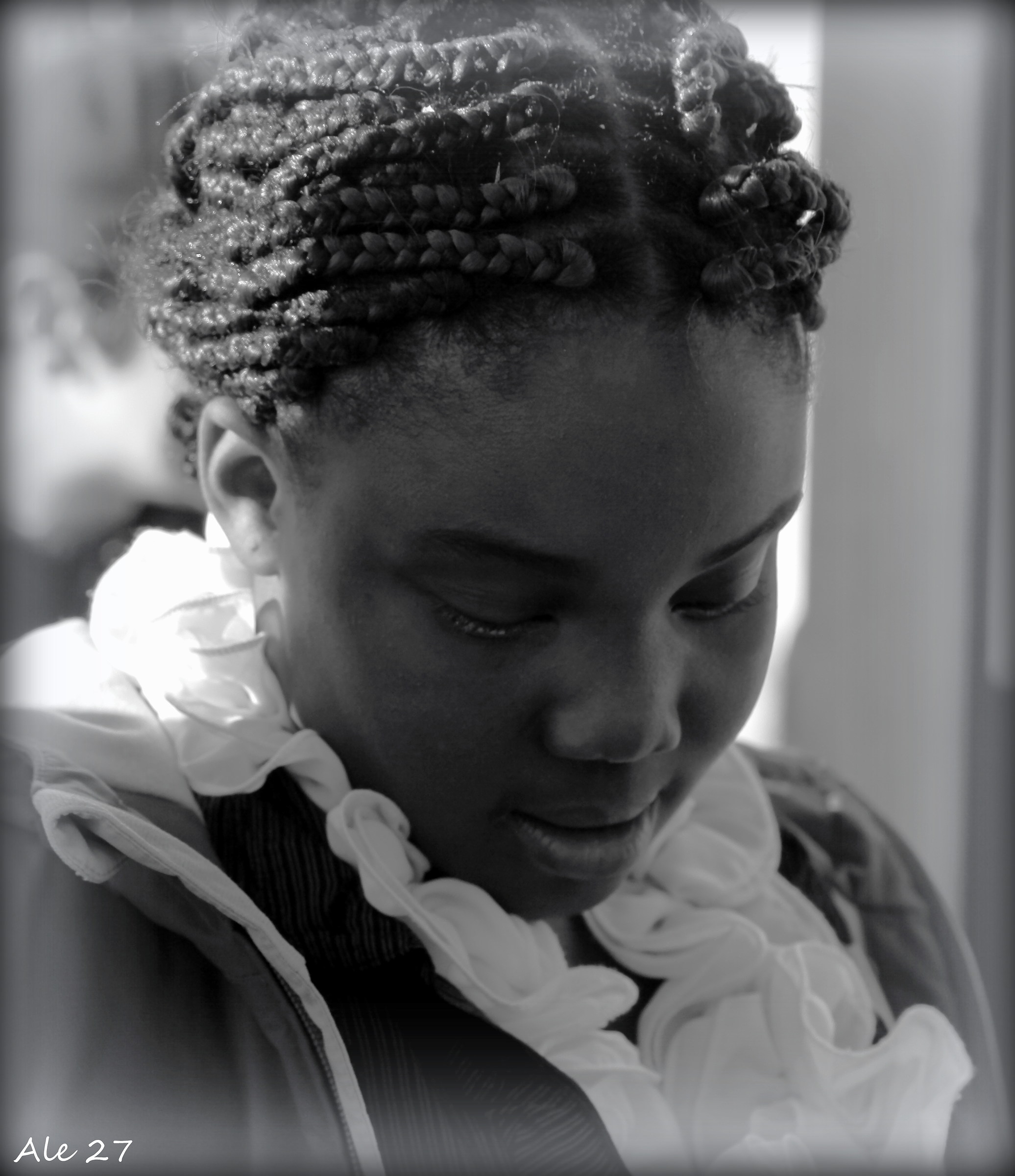 ... un attimo di timidezza ...