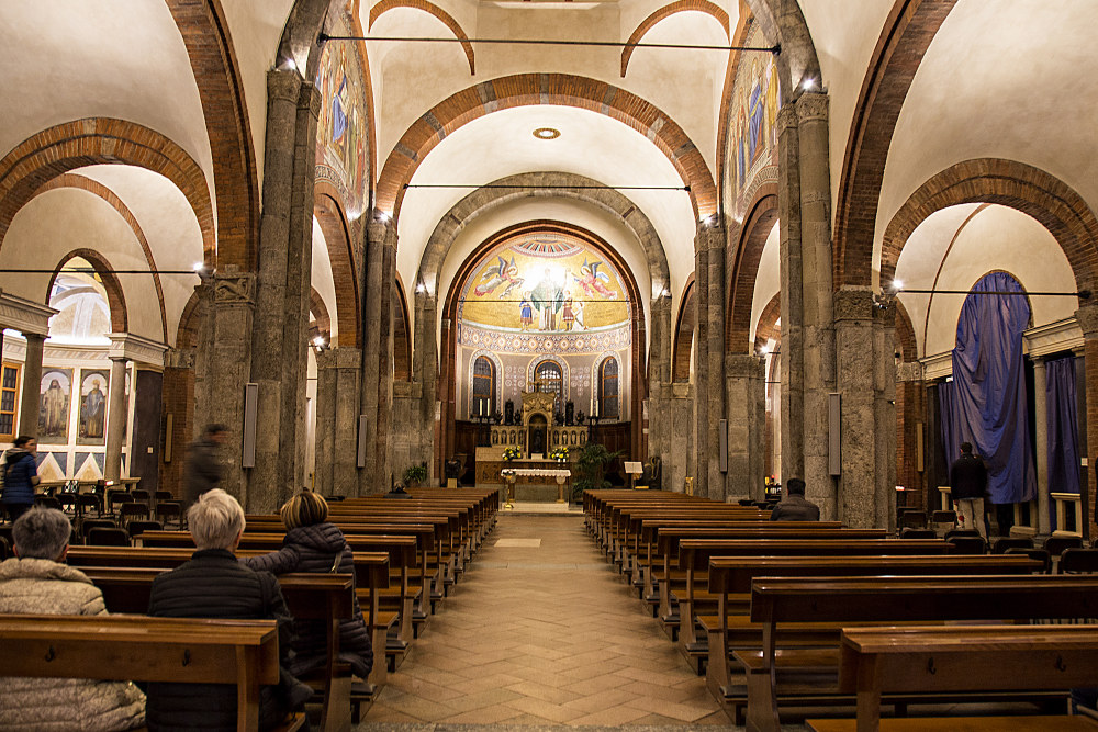 The Church of San Babila in Milan