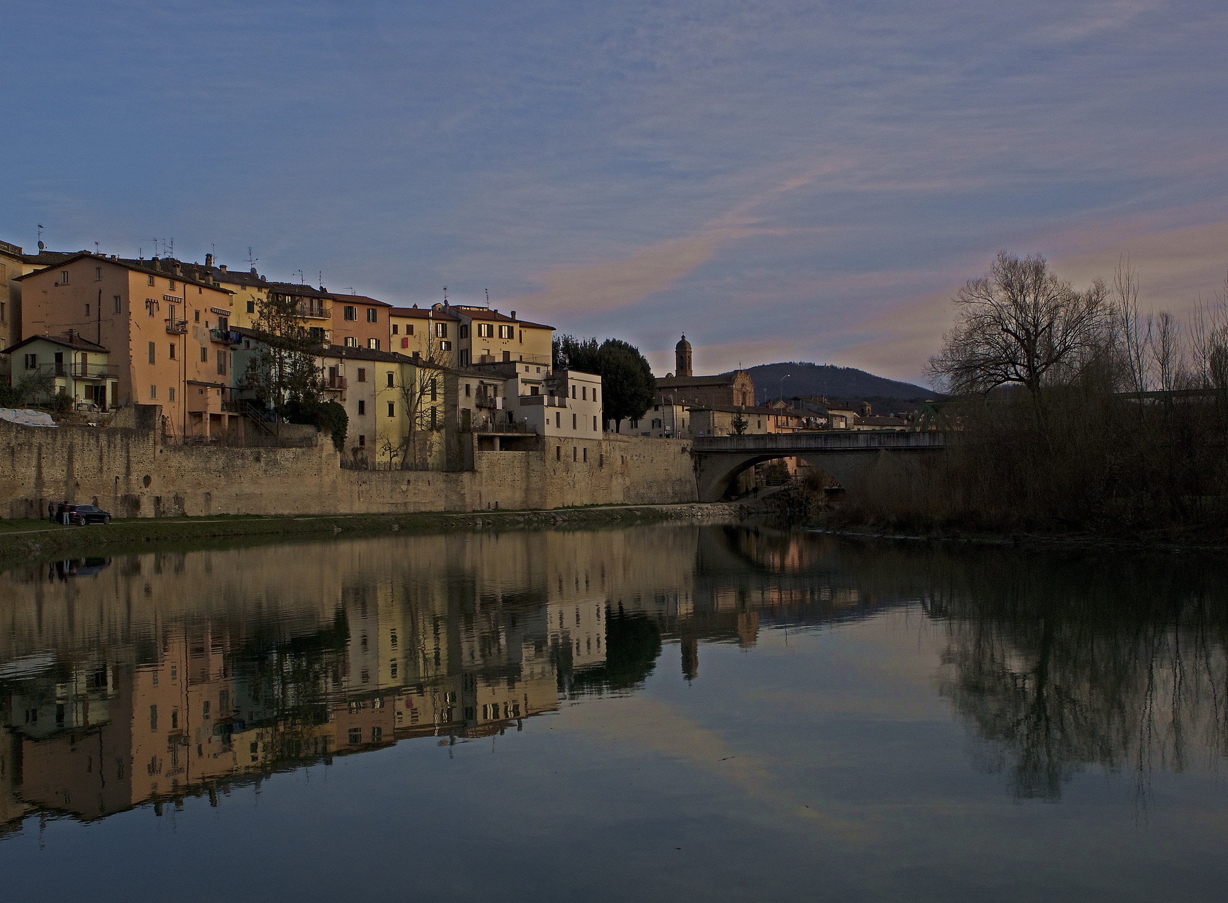The houses in the Tiber