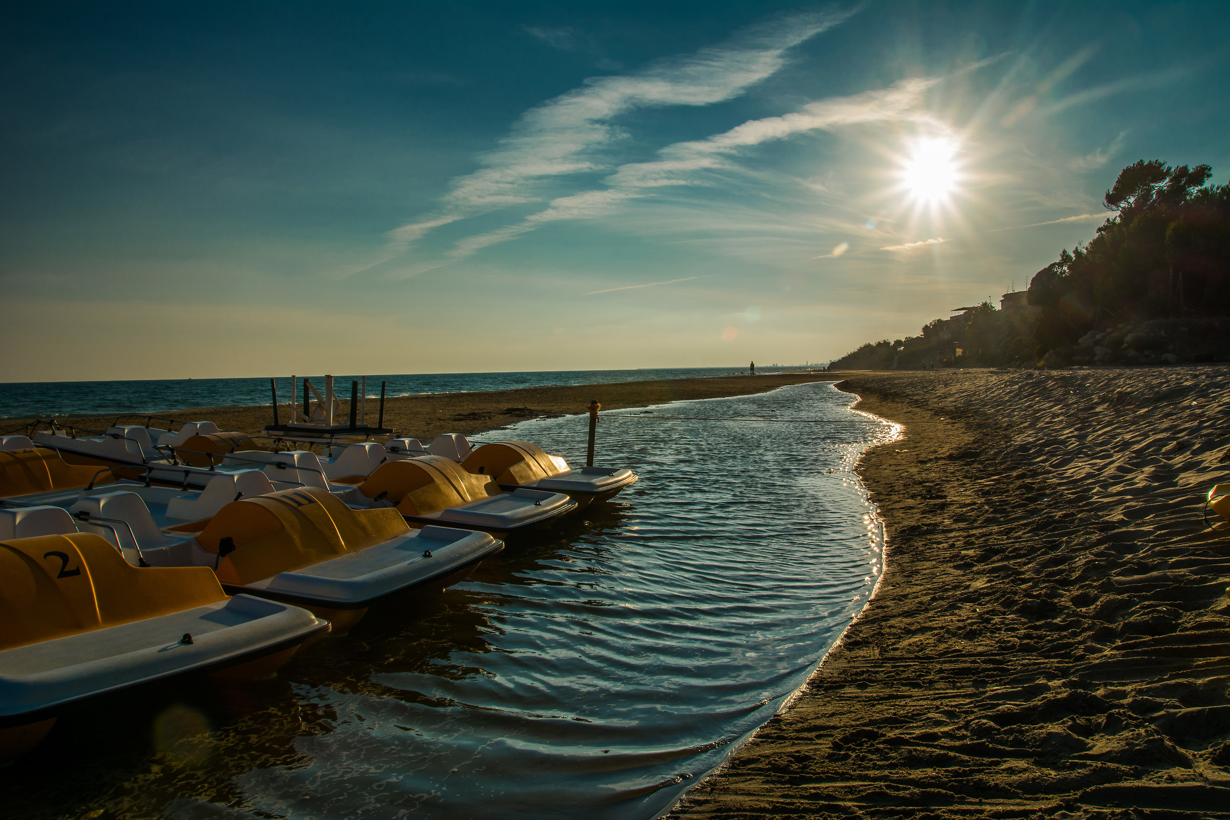 Il riposo dei pedalò