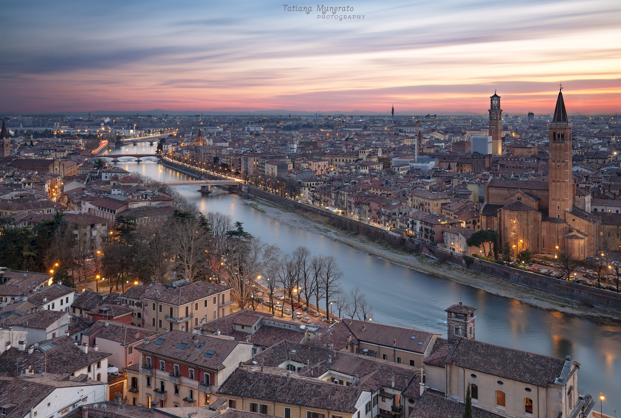Tramonto a Verona