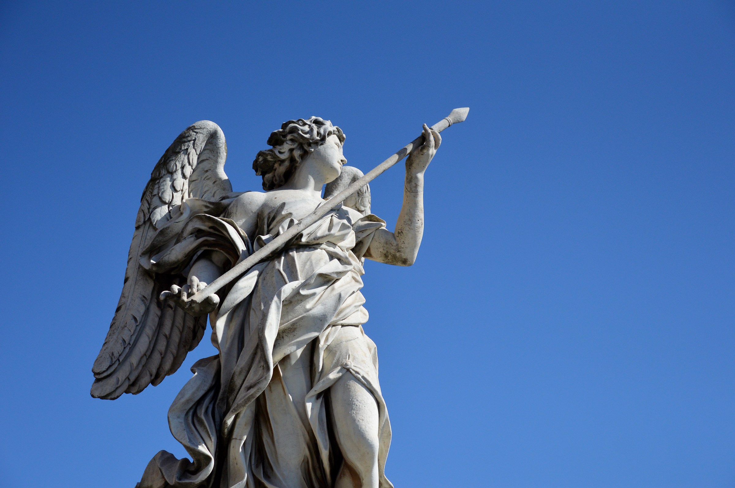 The angel in blue