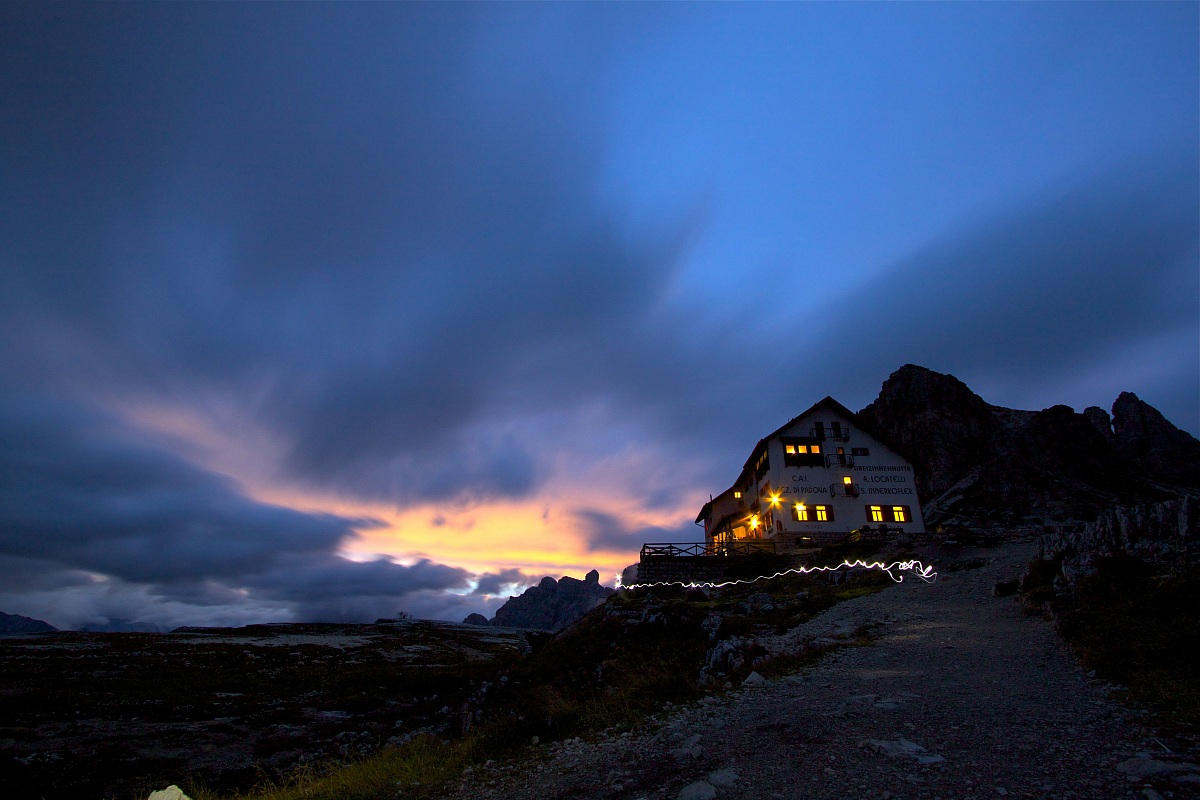 Tramonto alle Tre Cime