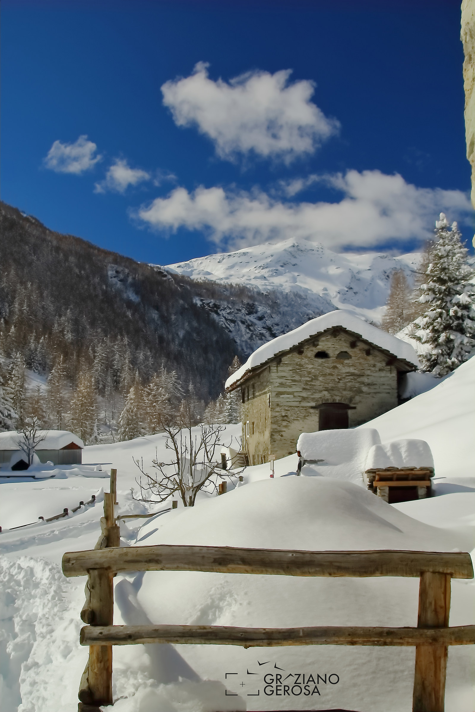 ciaspolando in Vallespluga