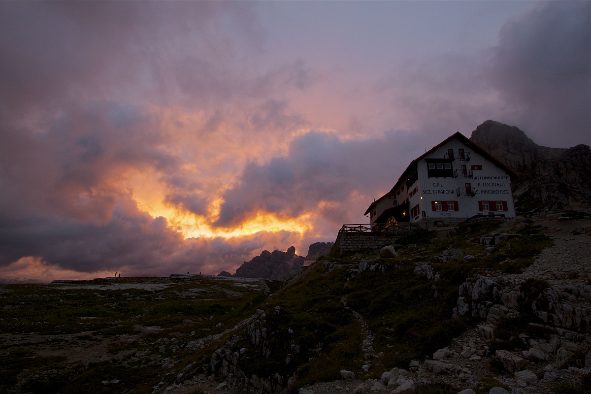 Tramonto alle Tre Cime
