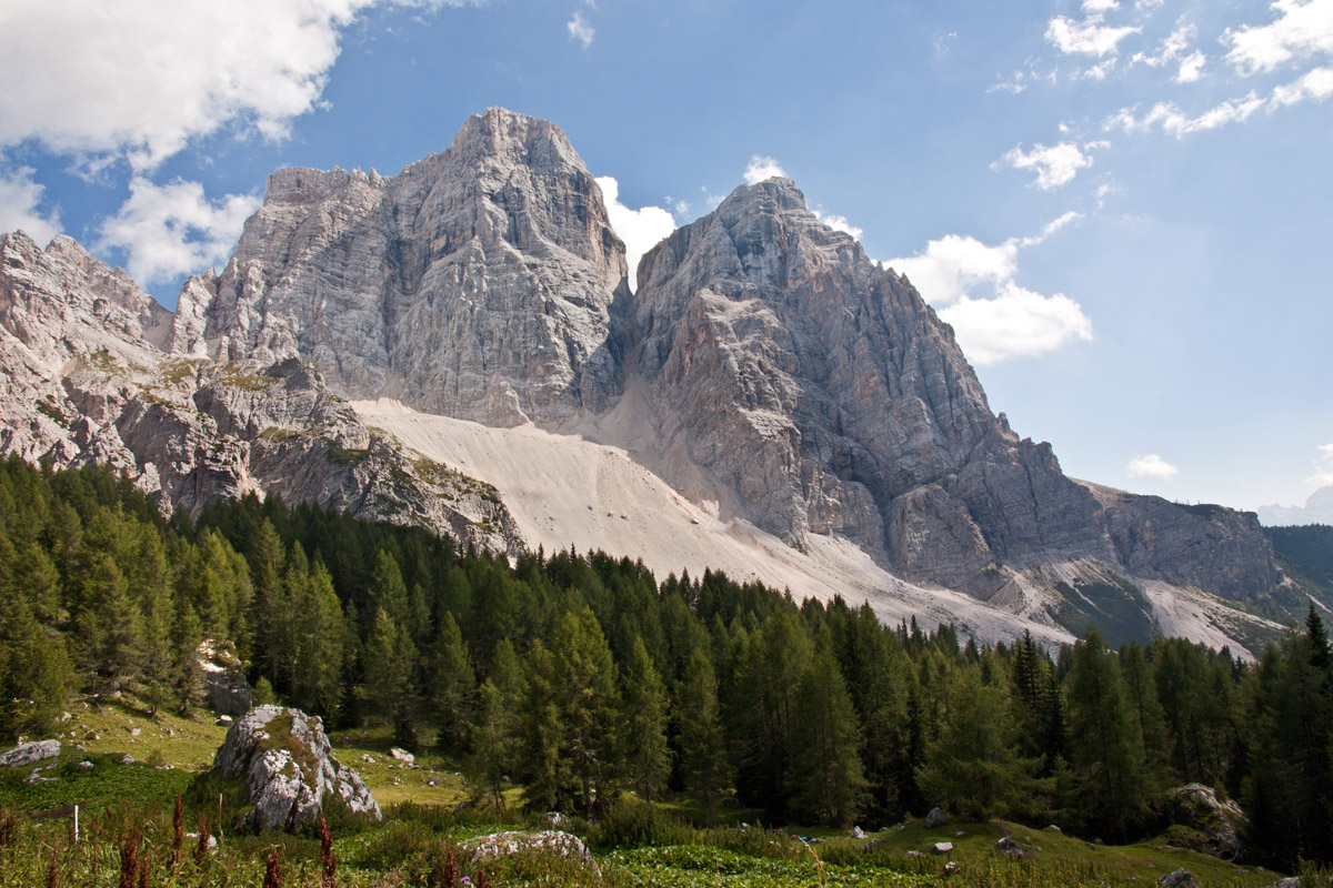 Monte Pelmo from Rifugio Fiume