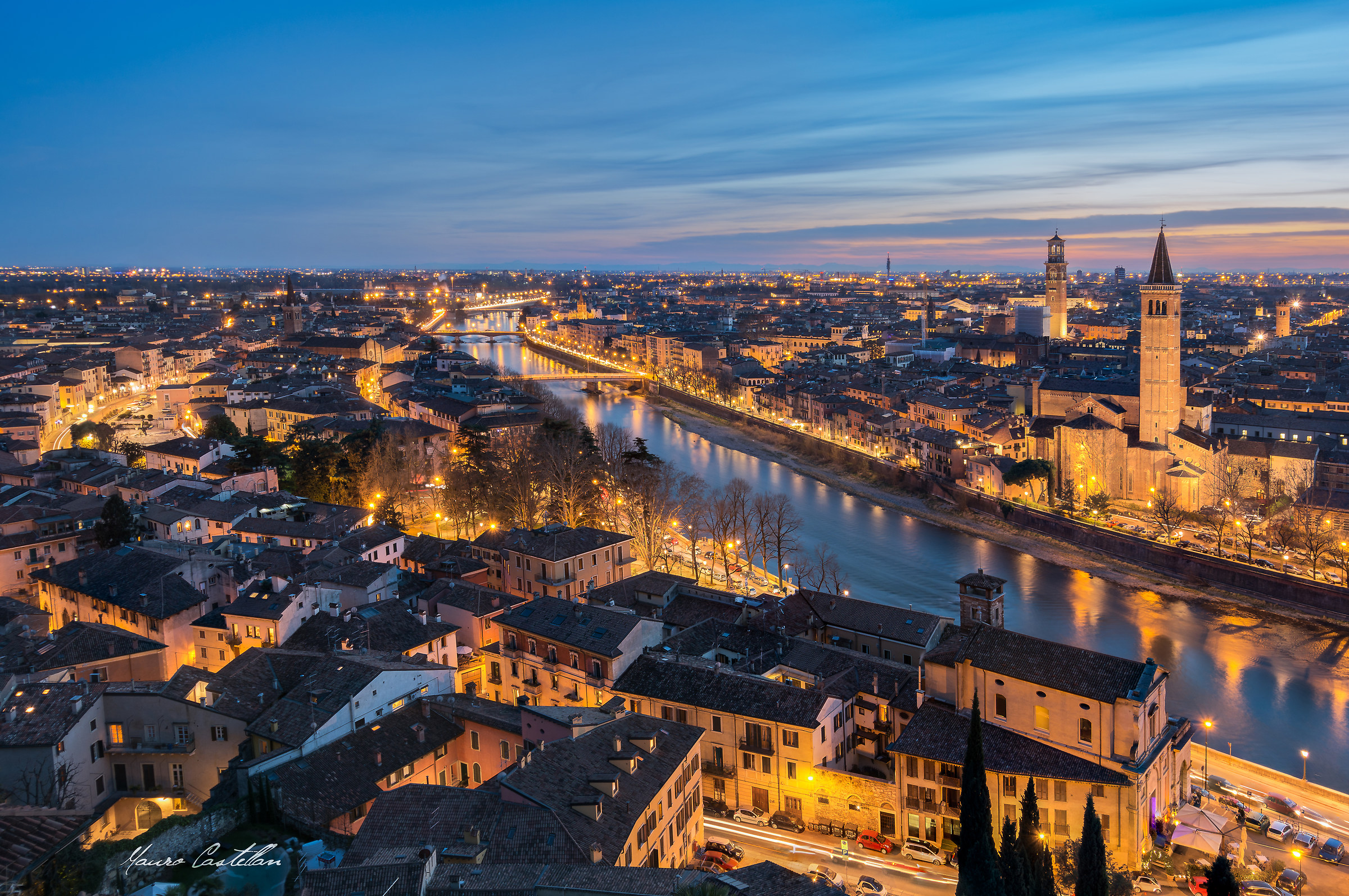 It lights up the city