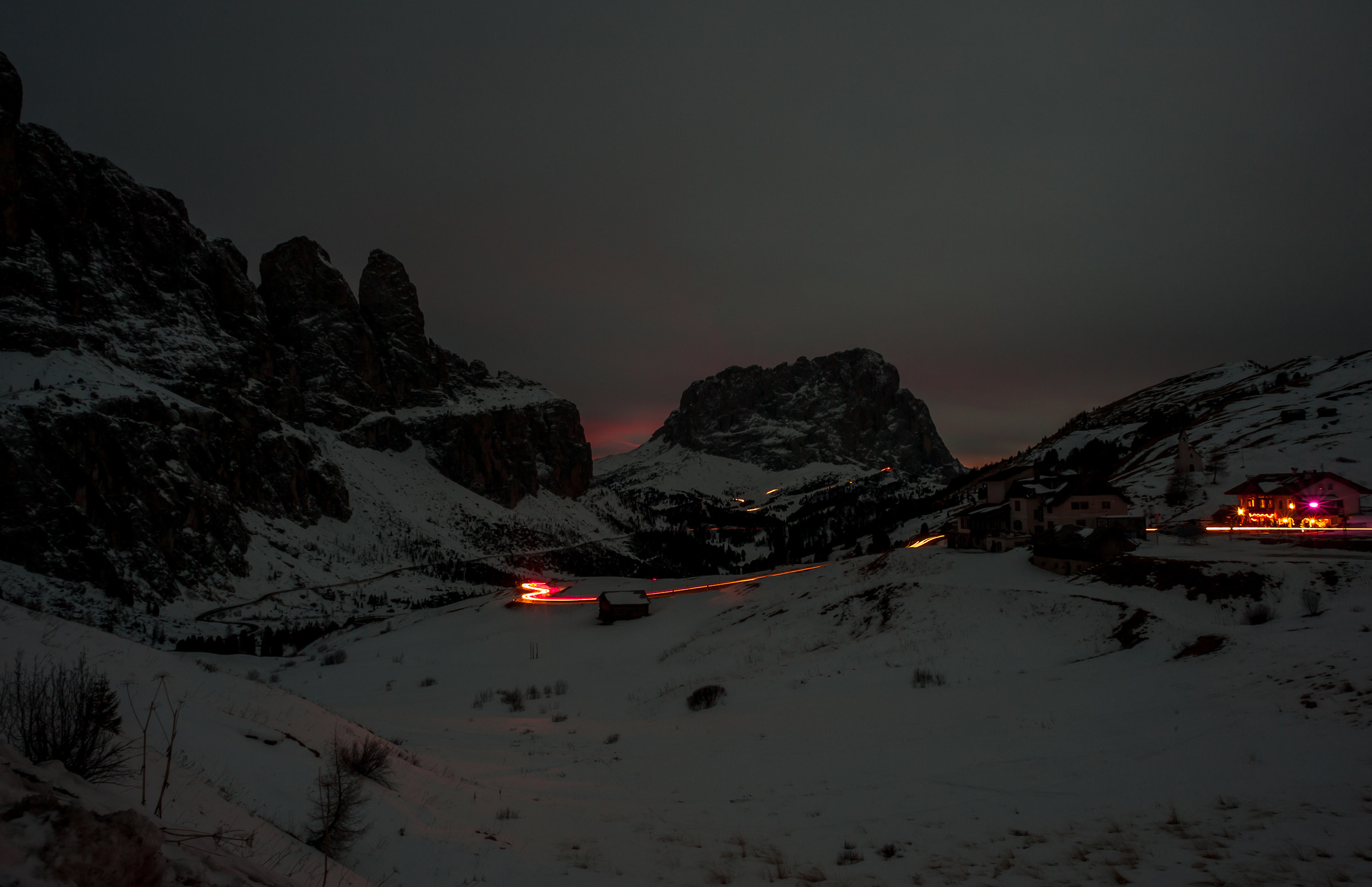 a Passo Gardena evening ...
