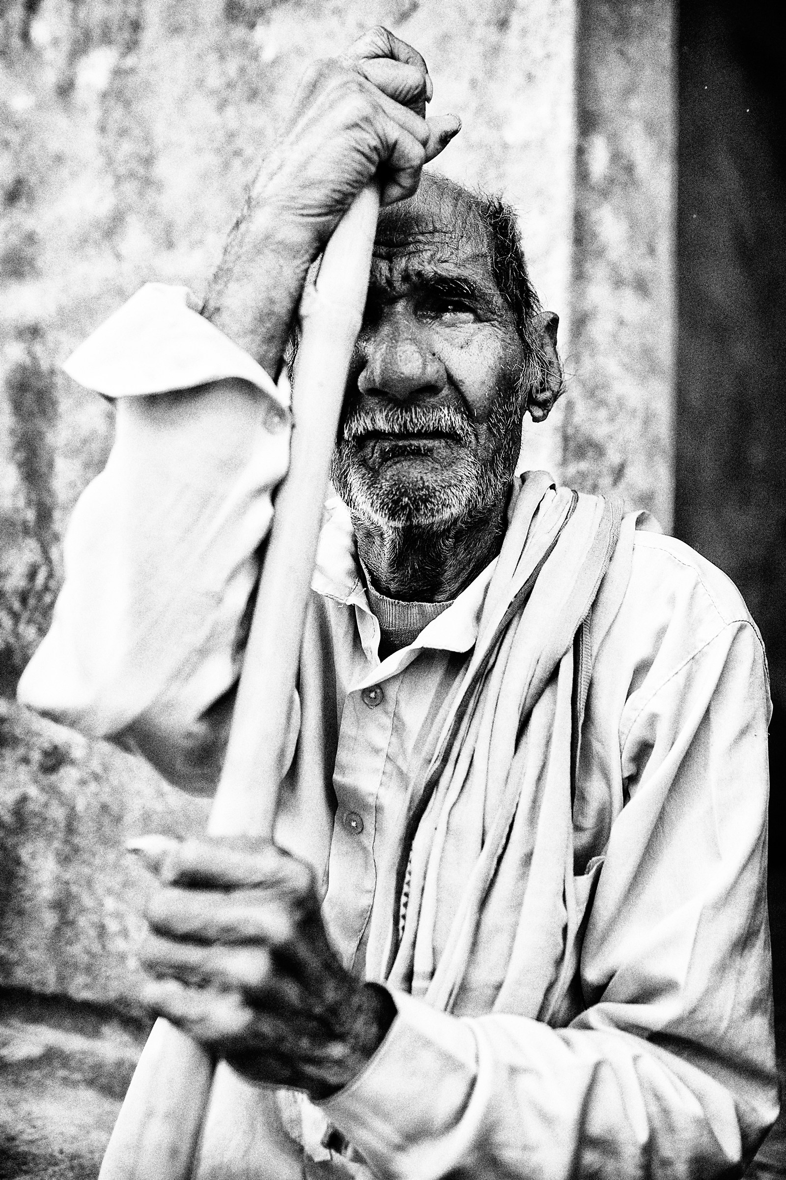 Riposo dopo la discesa dal tempio