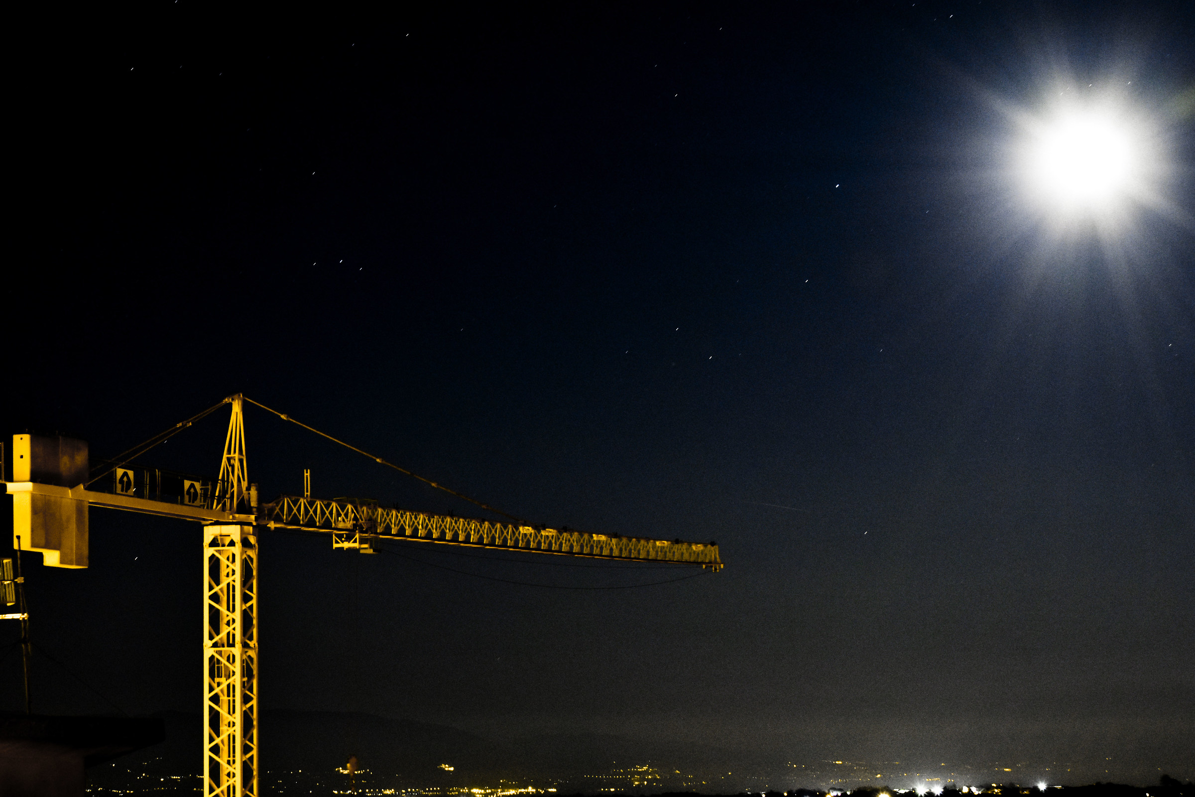 the moon and the crane ..
