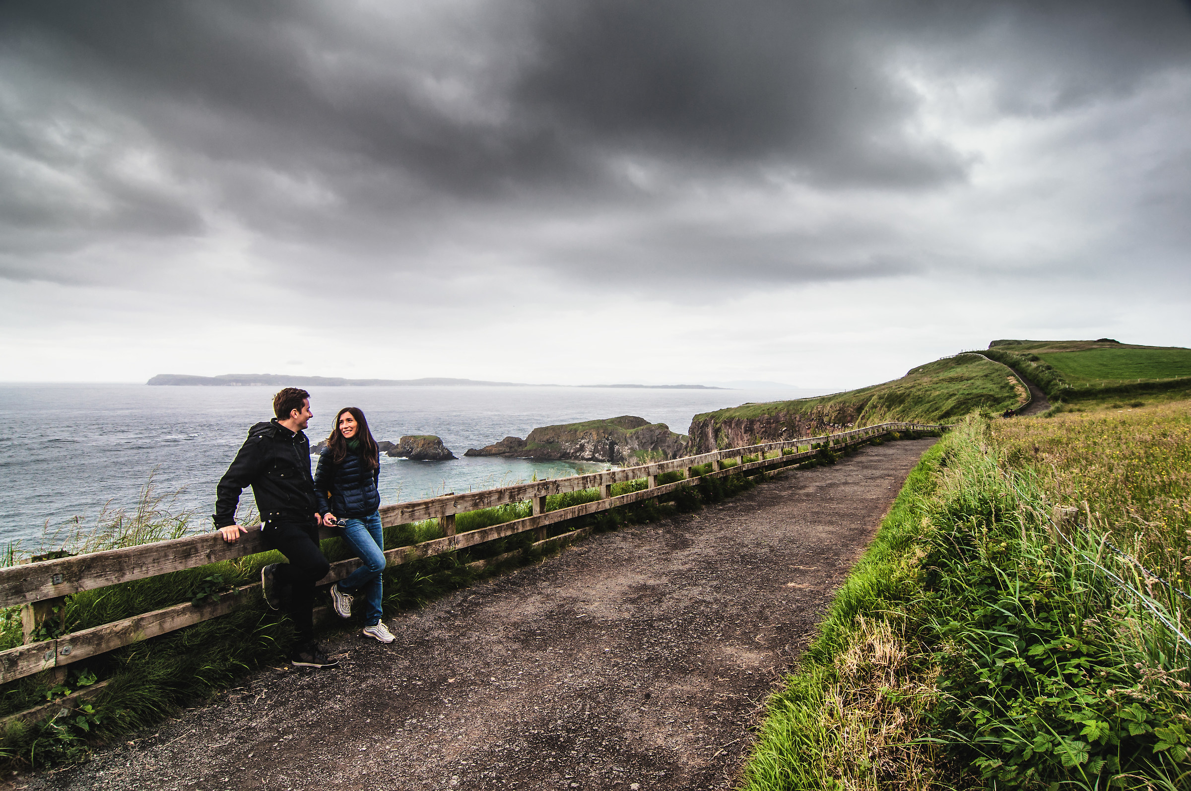 #ireland #carrickarede #landscape #cloudysky #evergreen