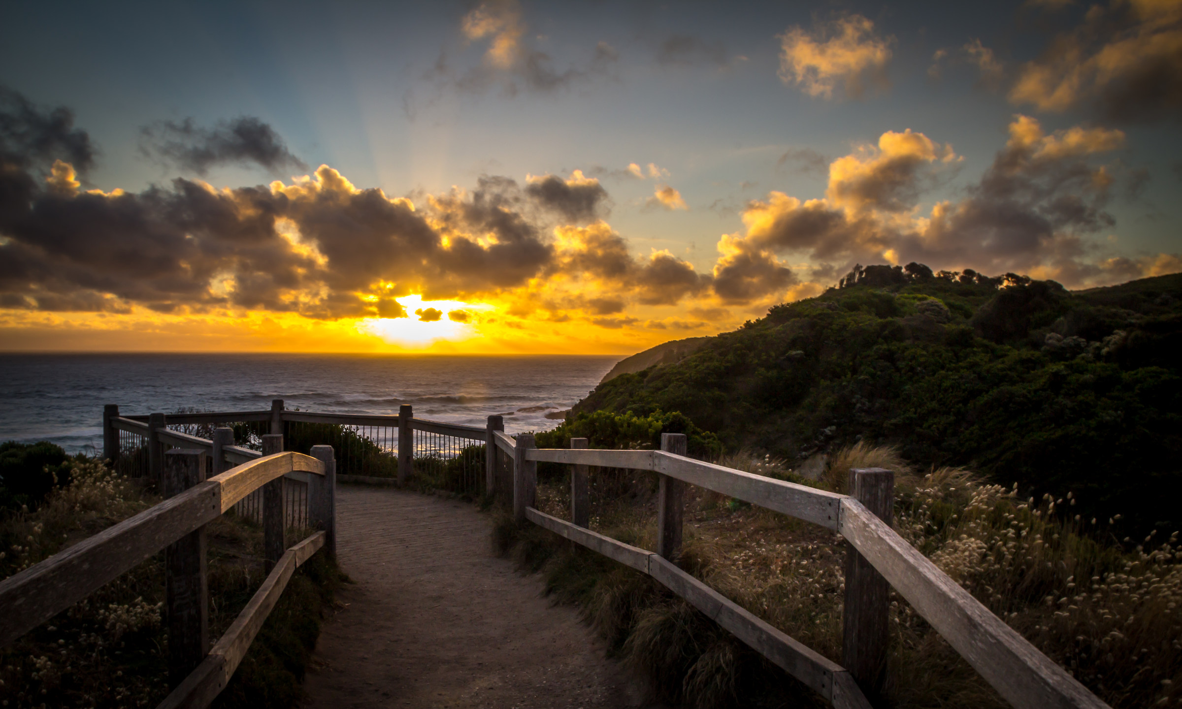 Sunset from the Great Ocean Road