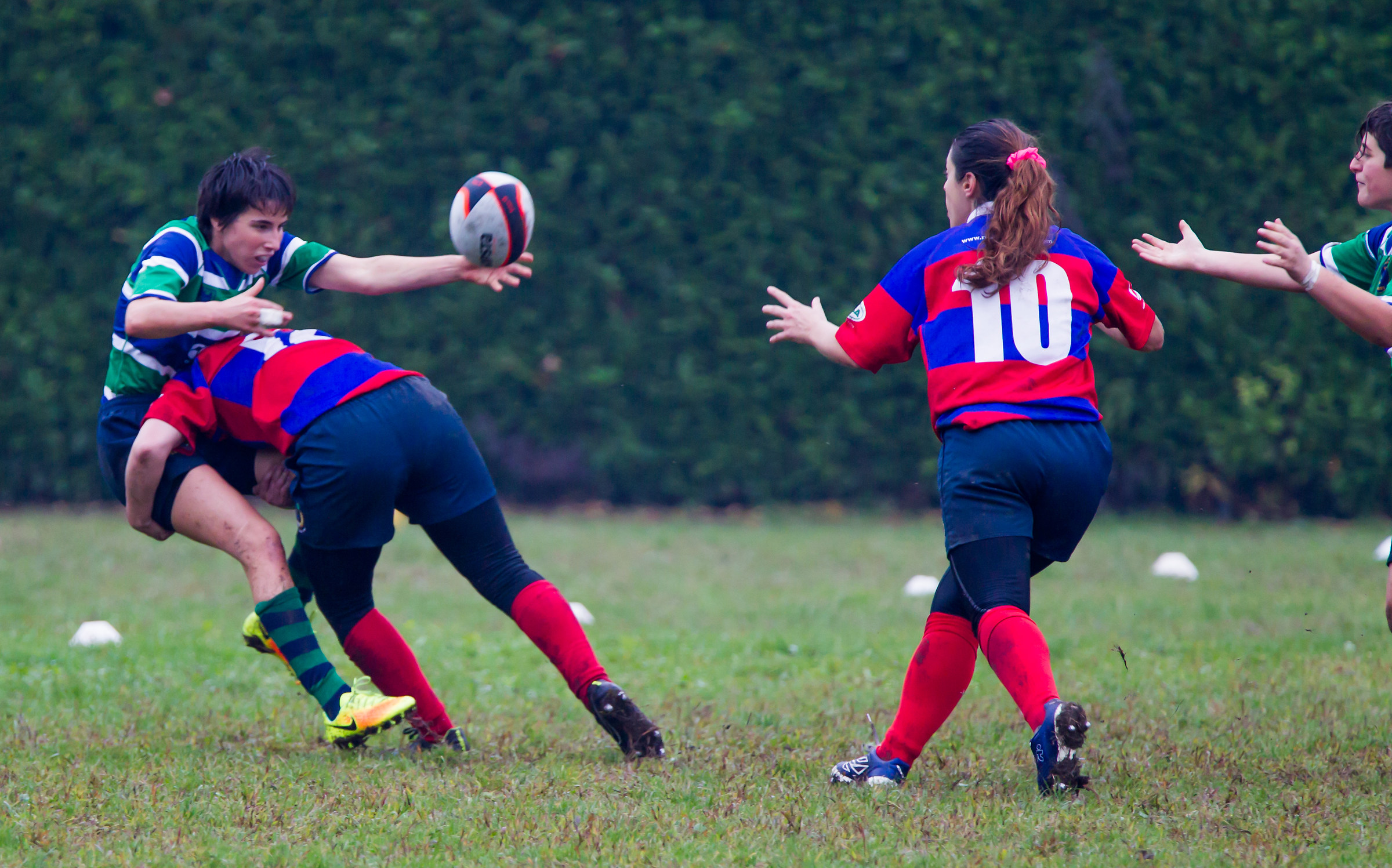 Rugby female. That determination!
