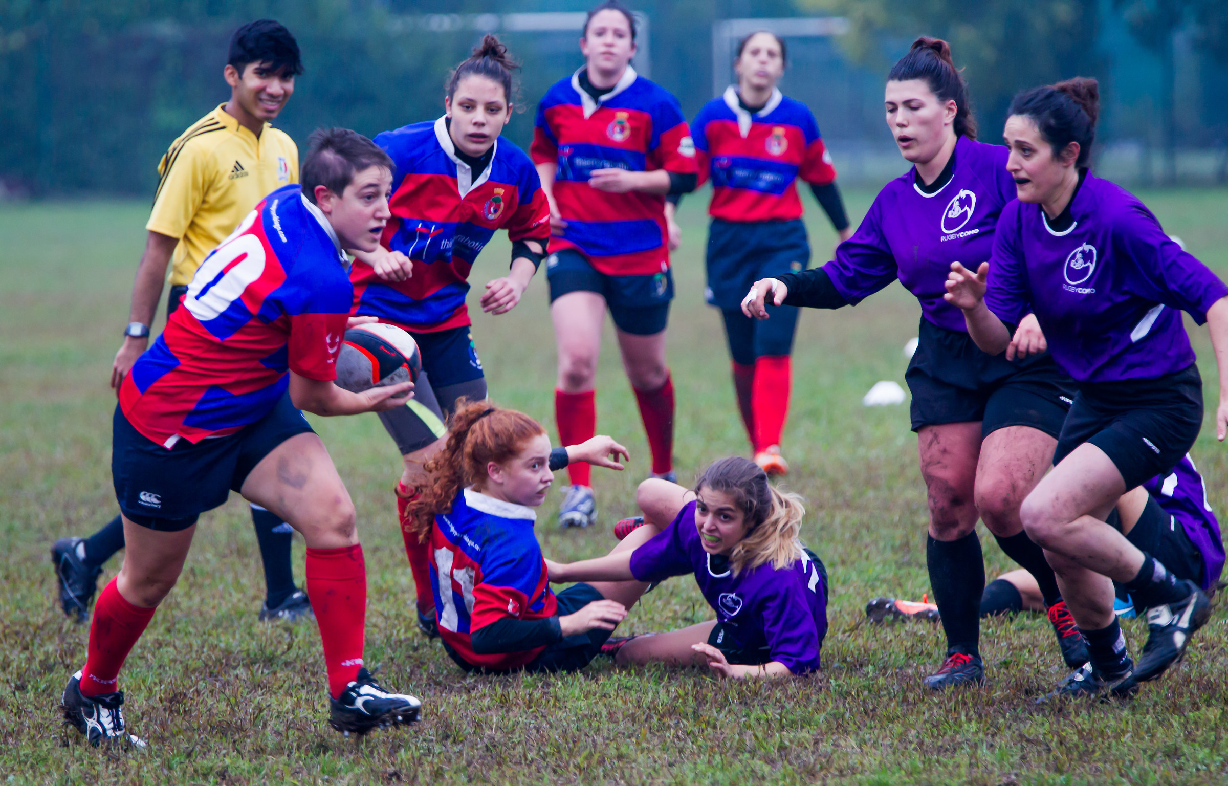 Rugby female. That determination!