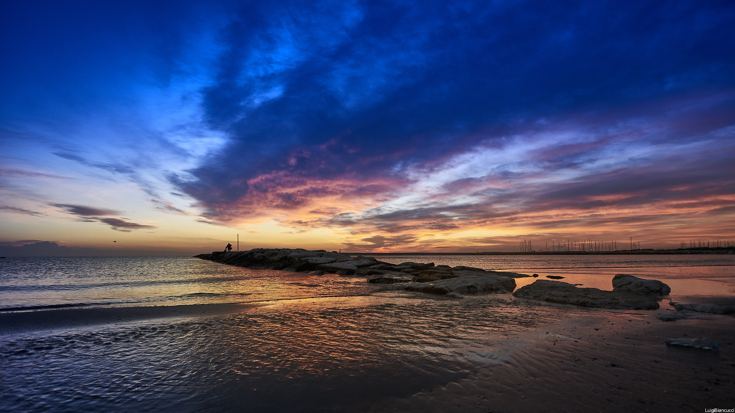 In the morning, fishing.