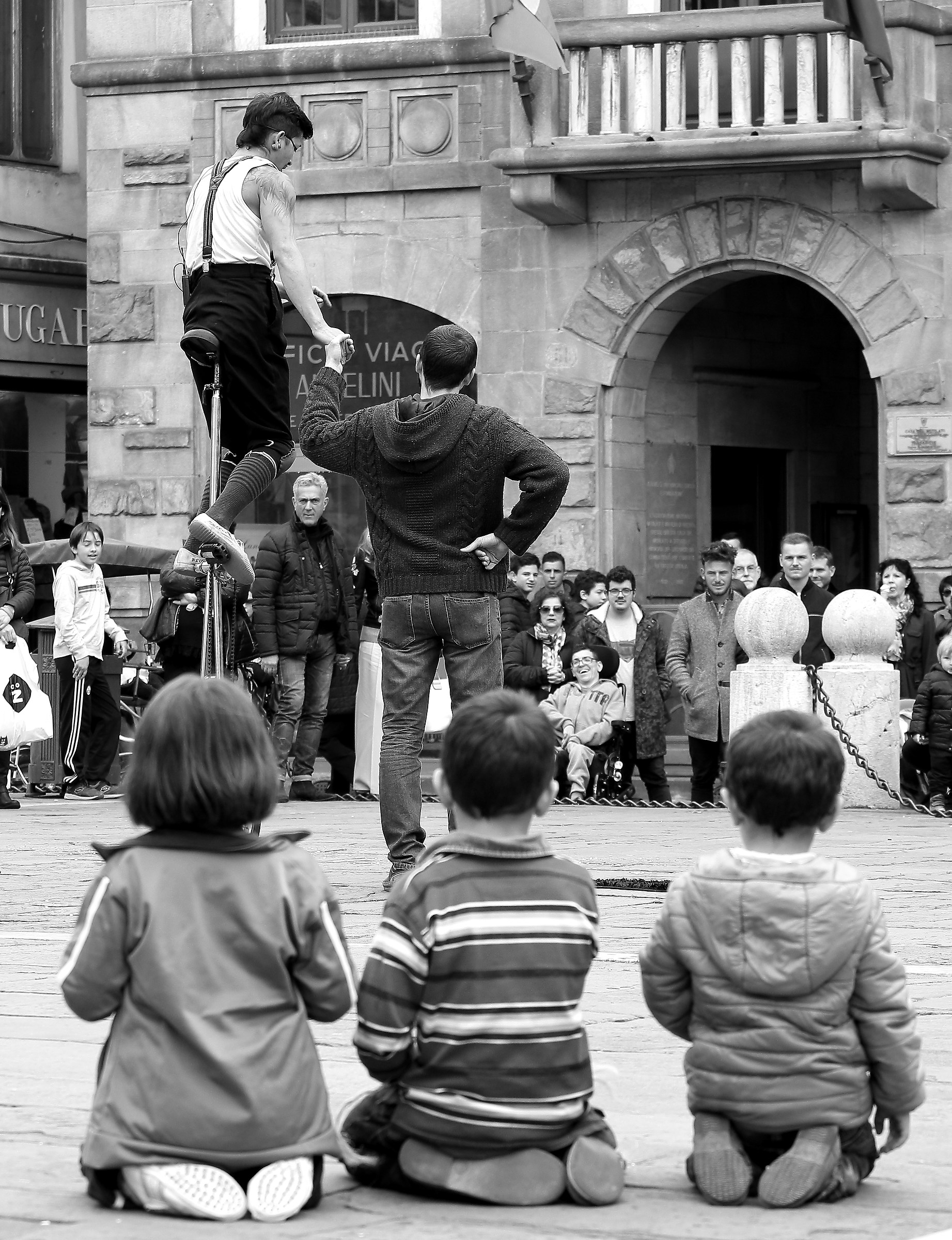 Three small spectators