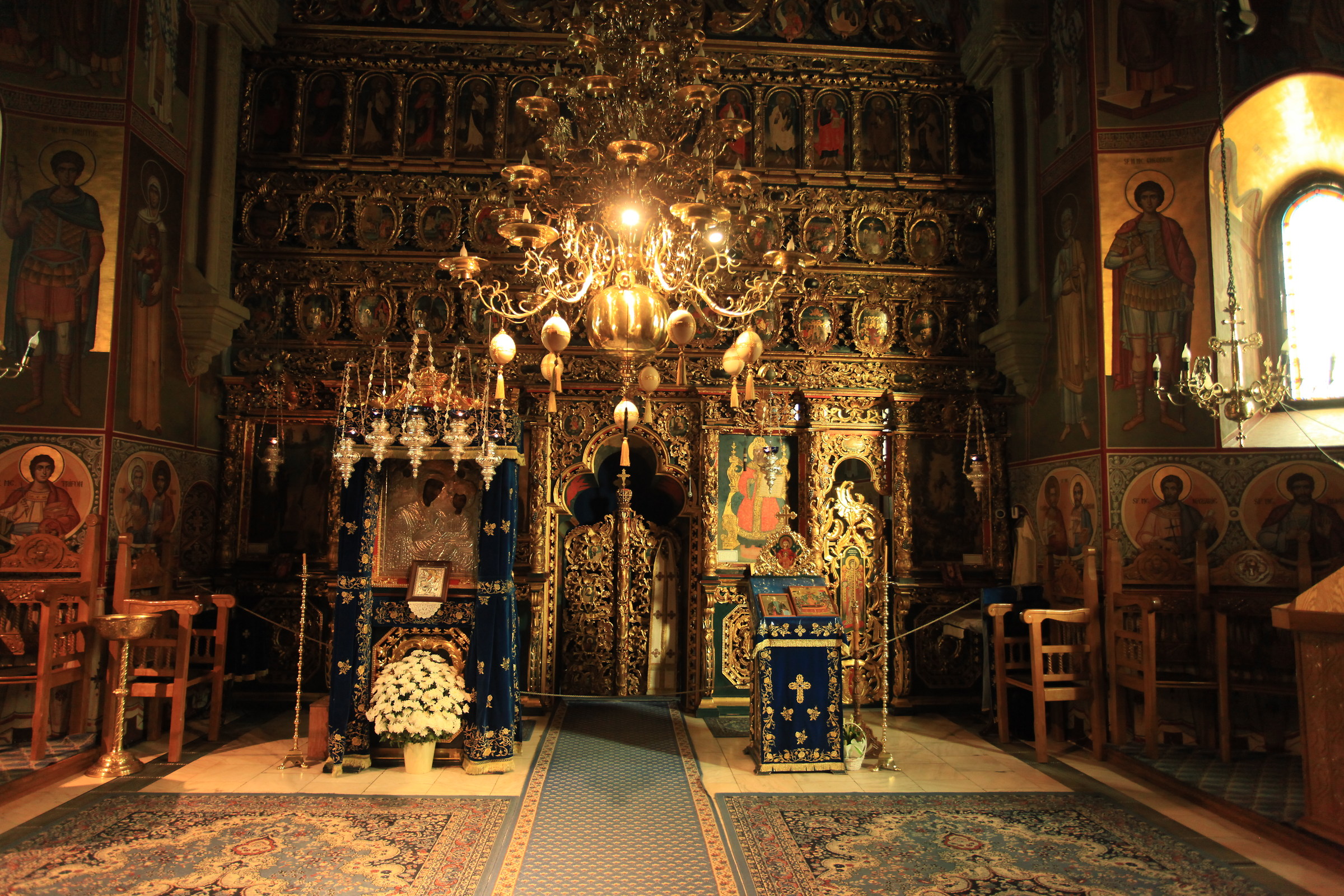 Altar of the Putna monastery Romania