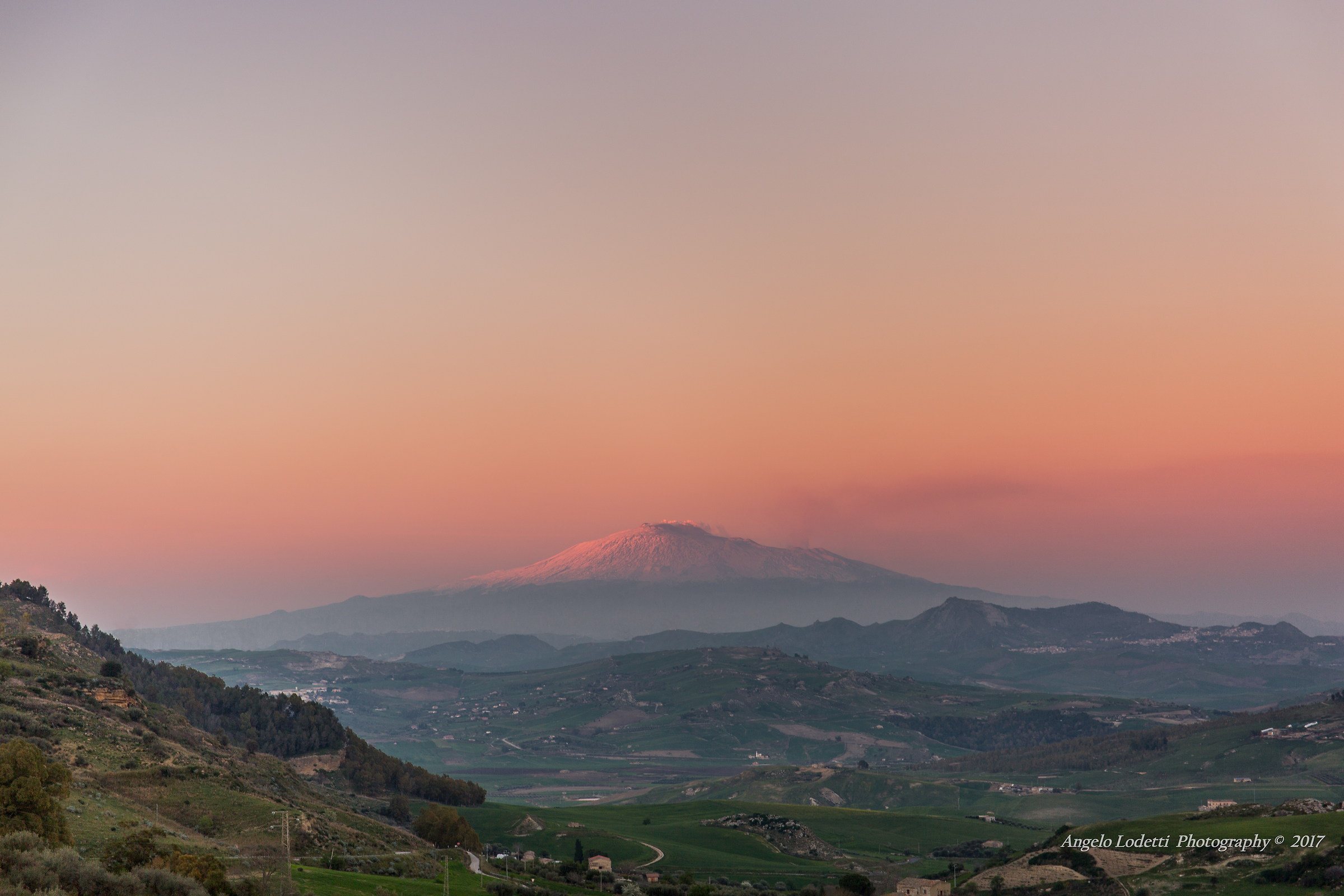 Etna al tramonto