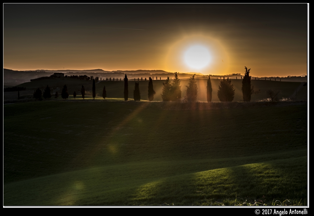 Tramonto in Val d'Orcia
