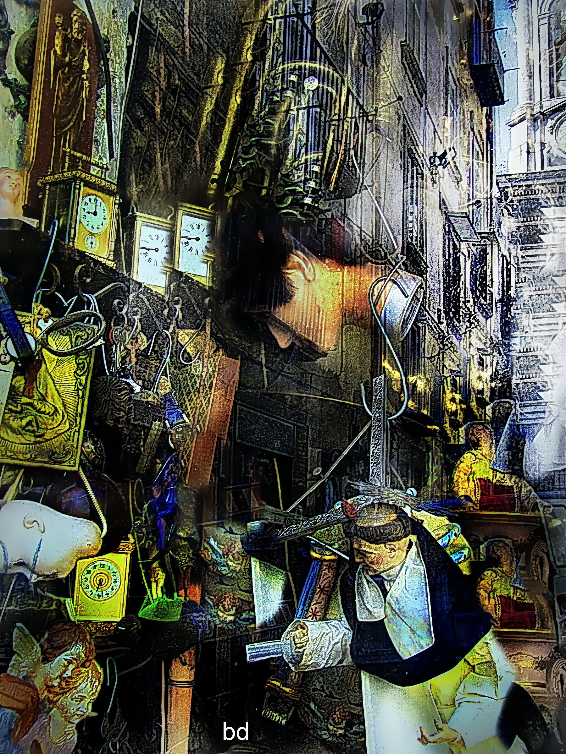 getting lost in a shop window