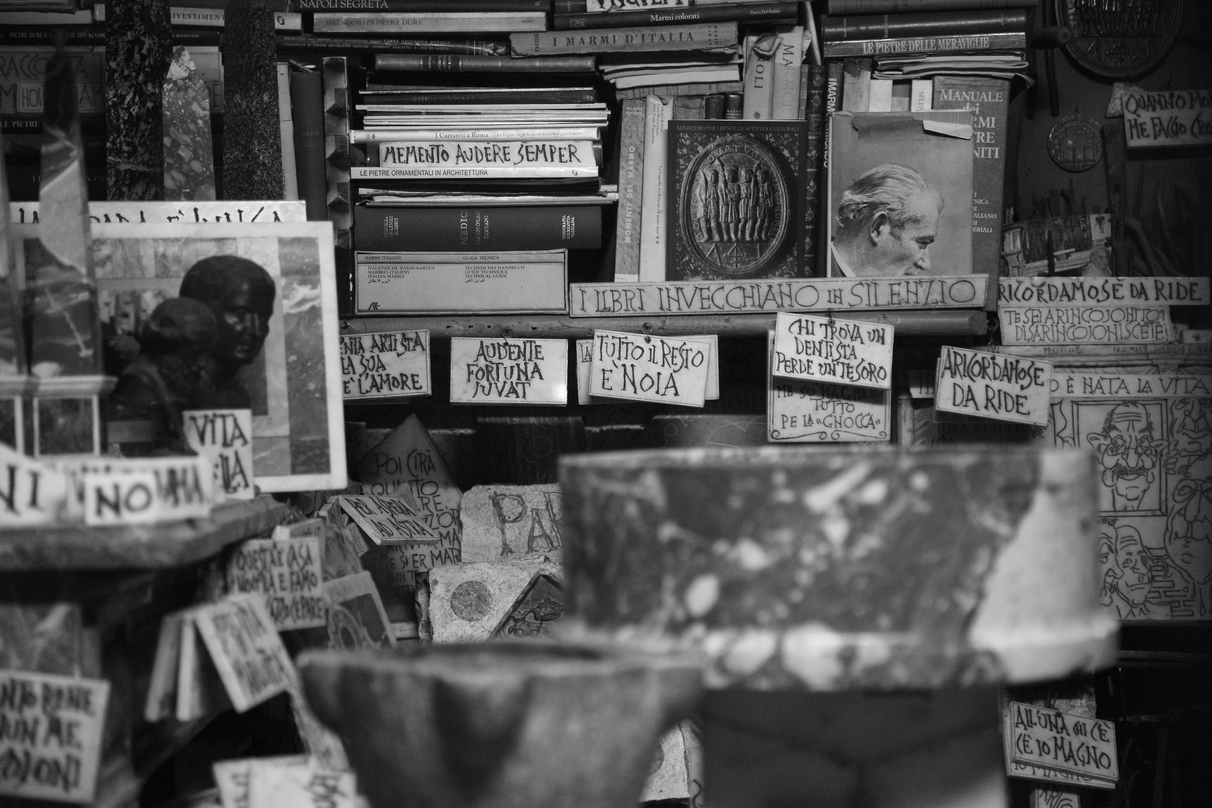 The books grow old quietly