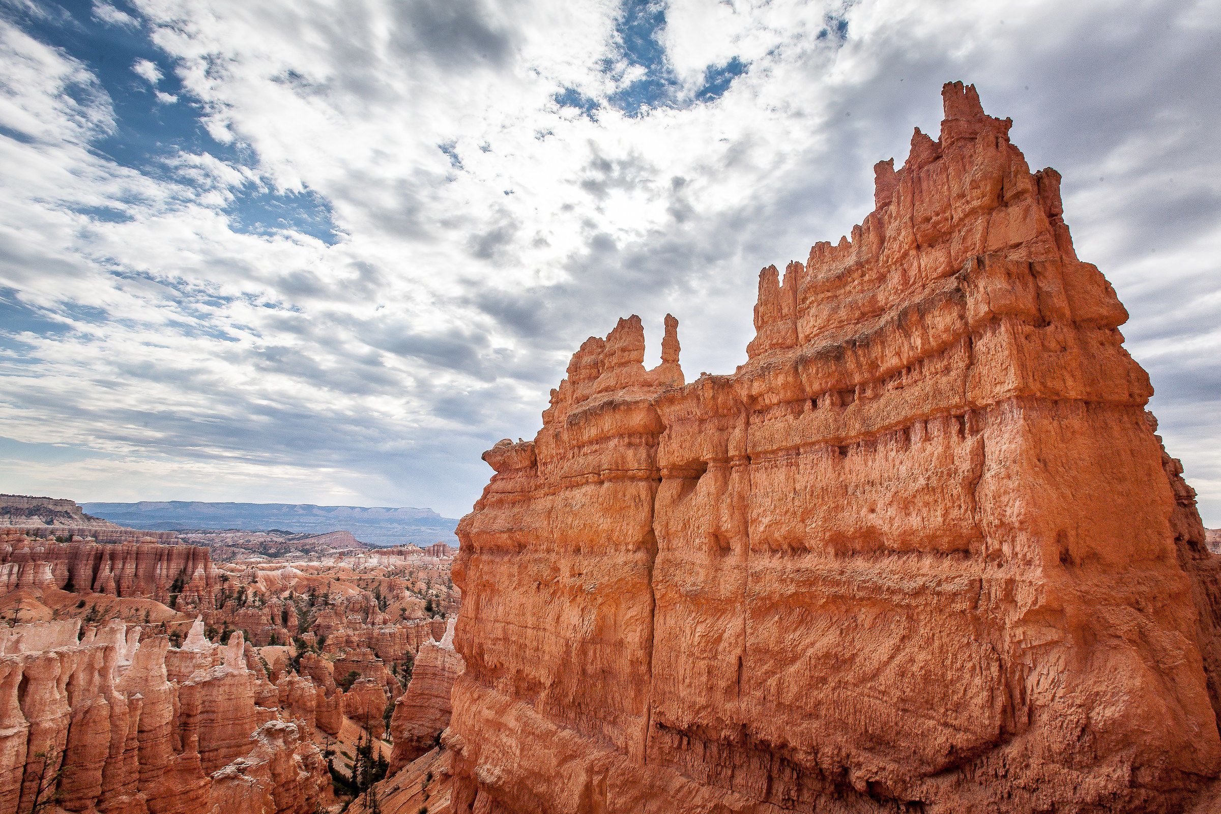 Bryce Canyon, Pink Cliffs in front of Navajo Mountain