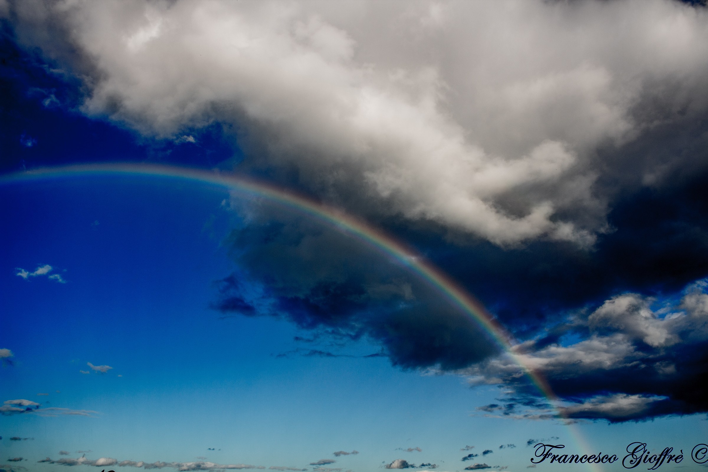 L'arcobaleno è il mio messaggio d'amore