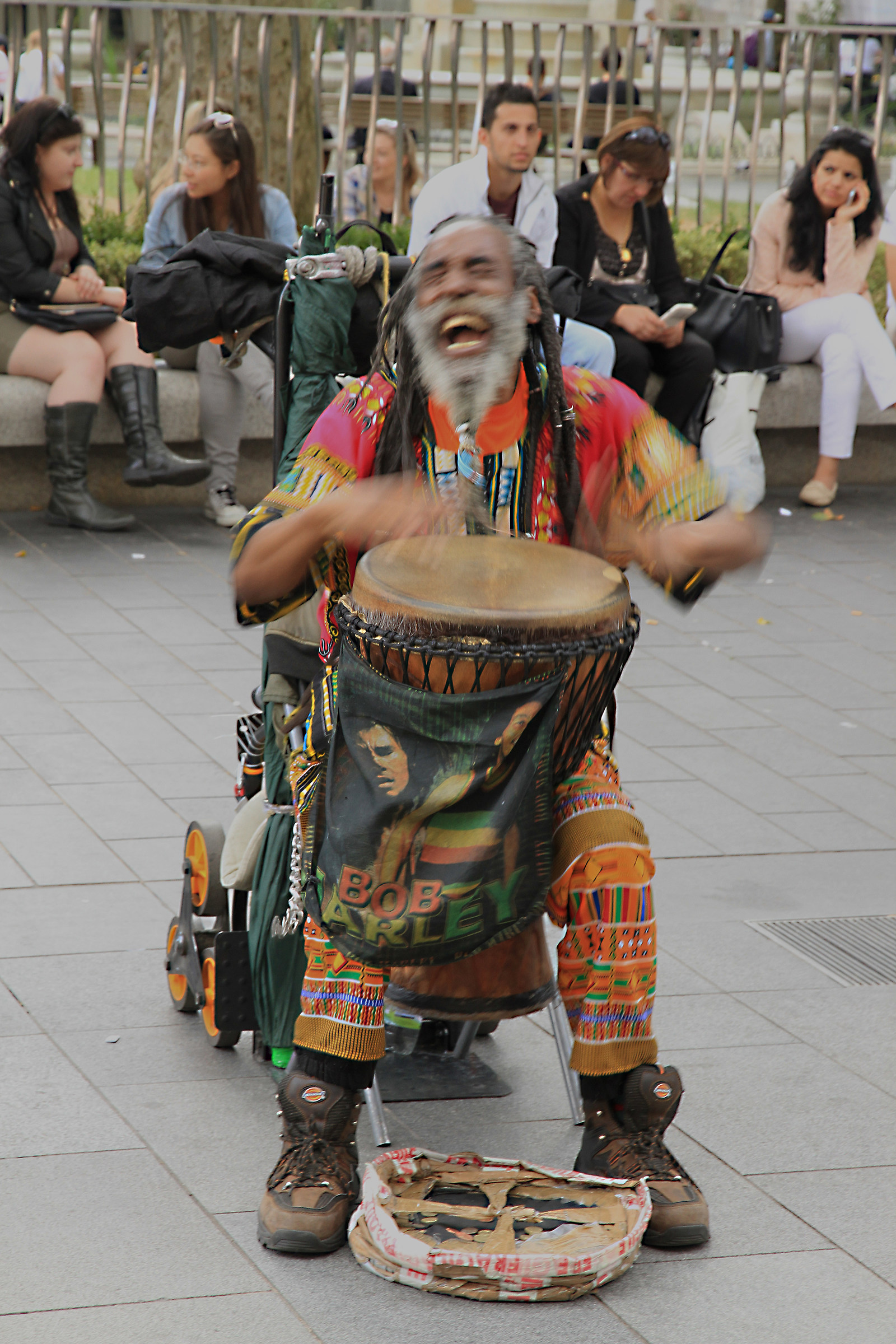 artista di strada a Londra