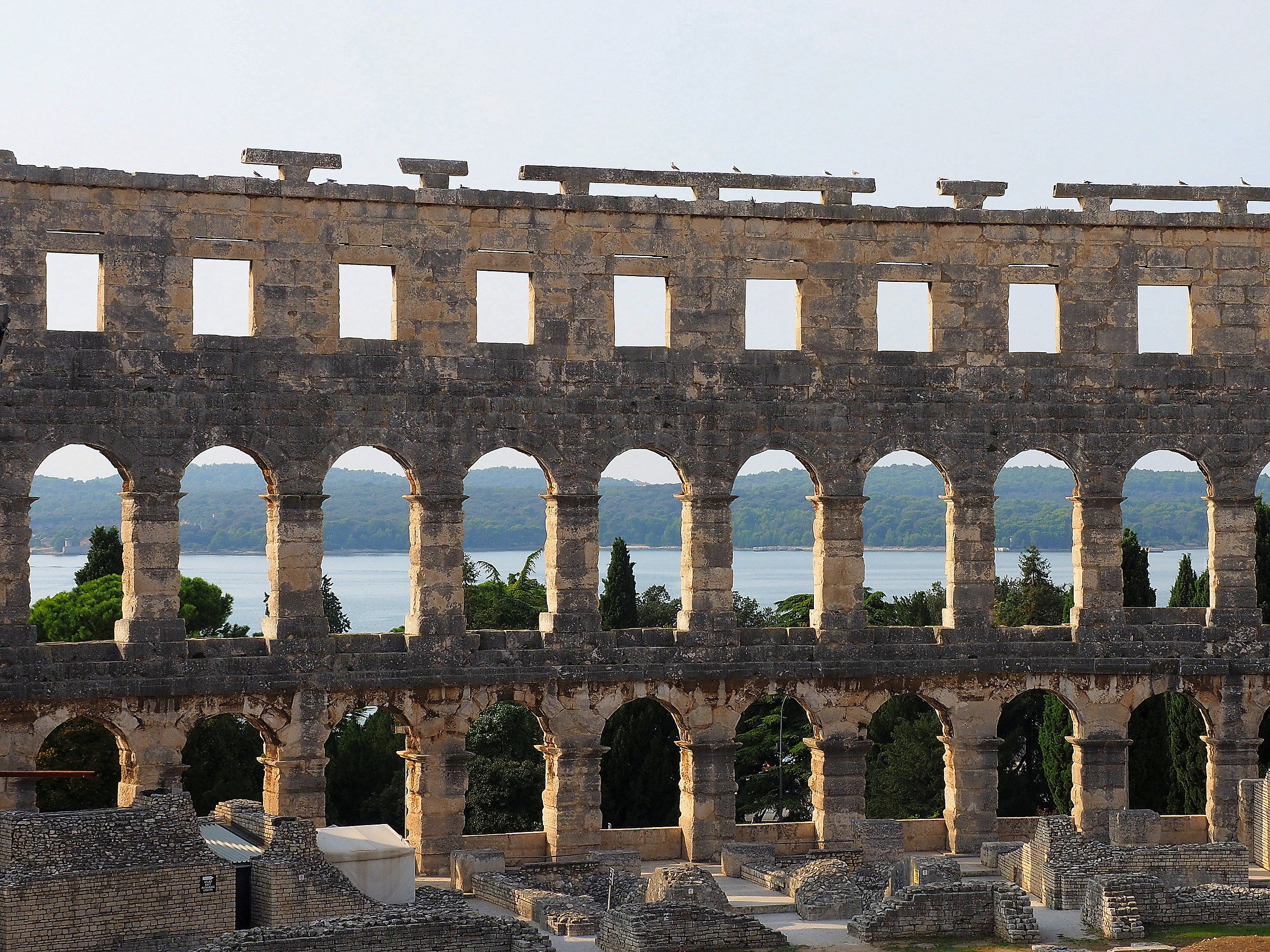 amphitheater in Pula Croatia ...