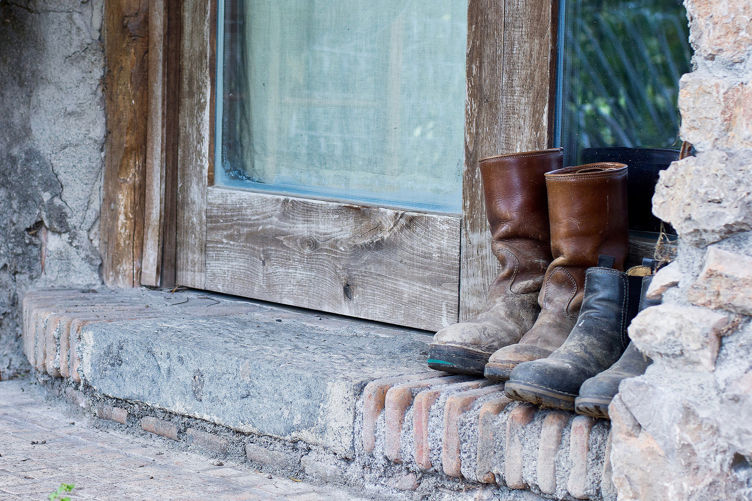 shoes full of stones