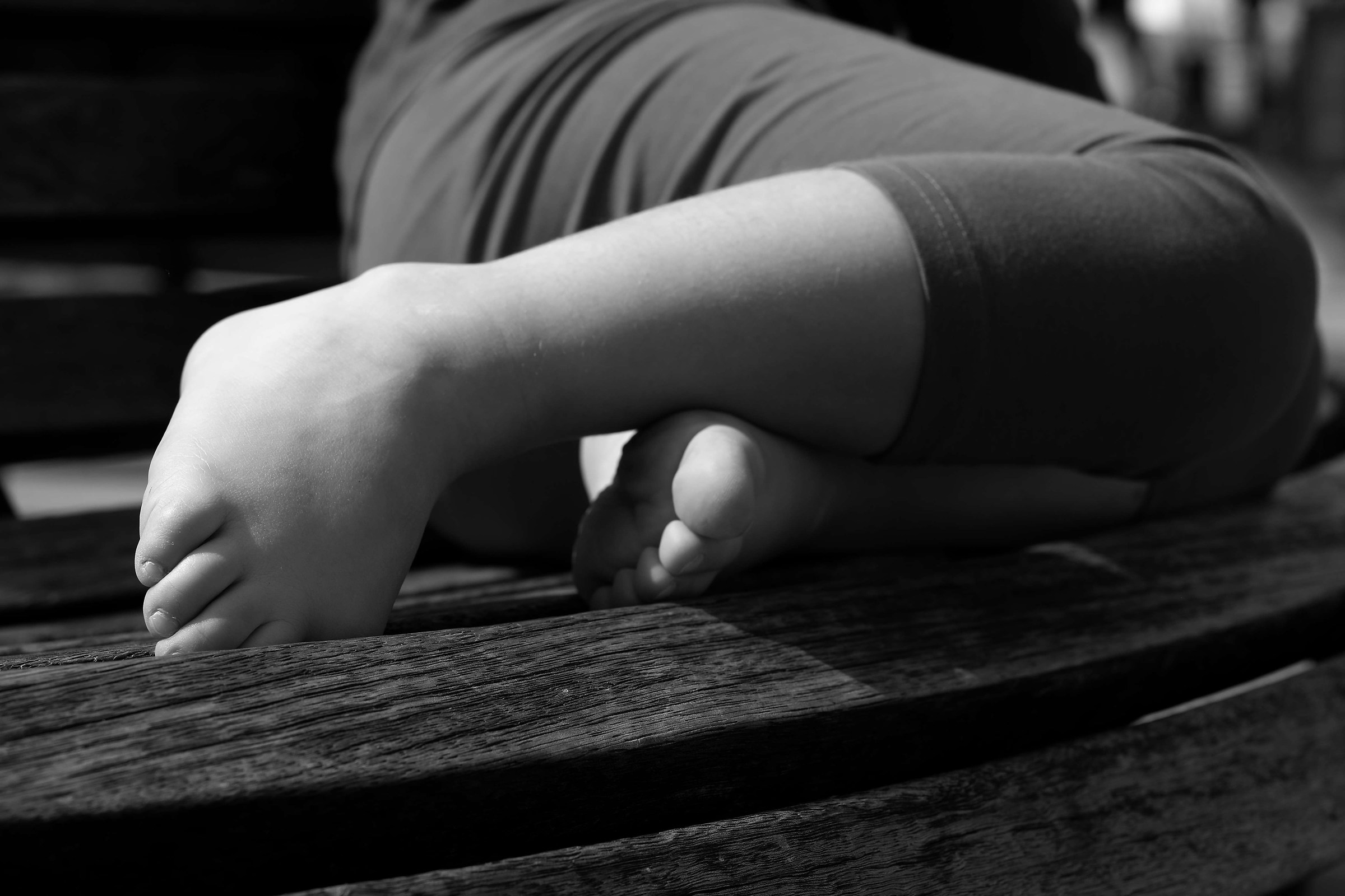 Triptych of the feet