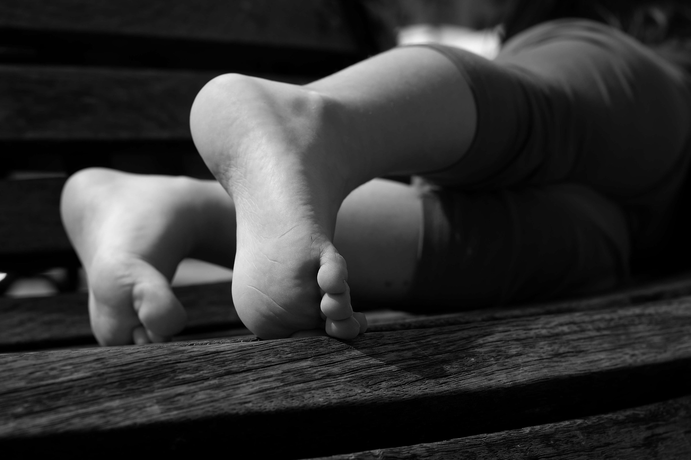 Triptych of the feet