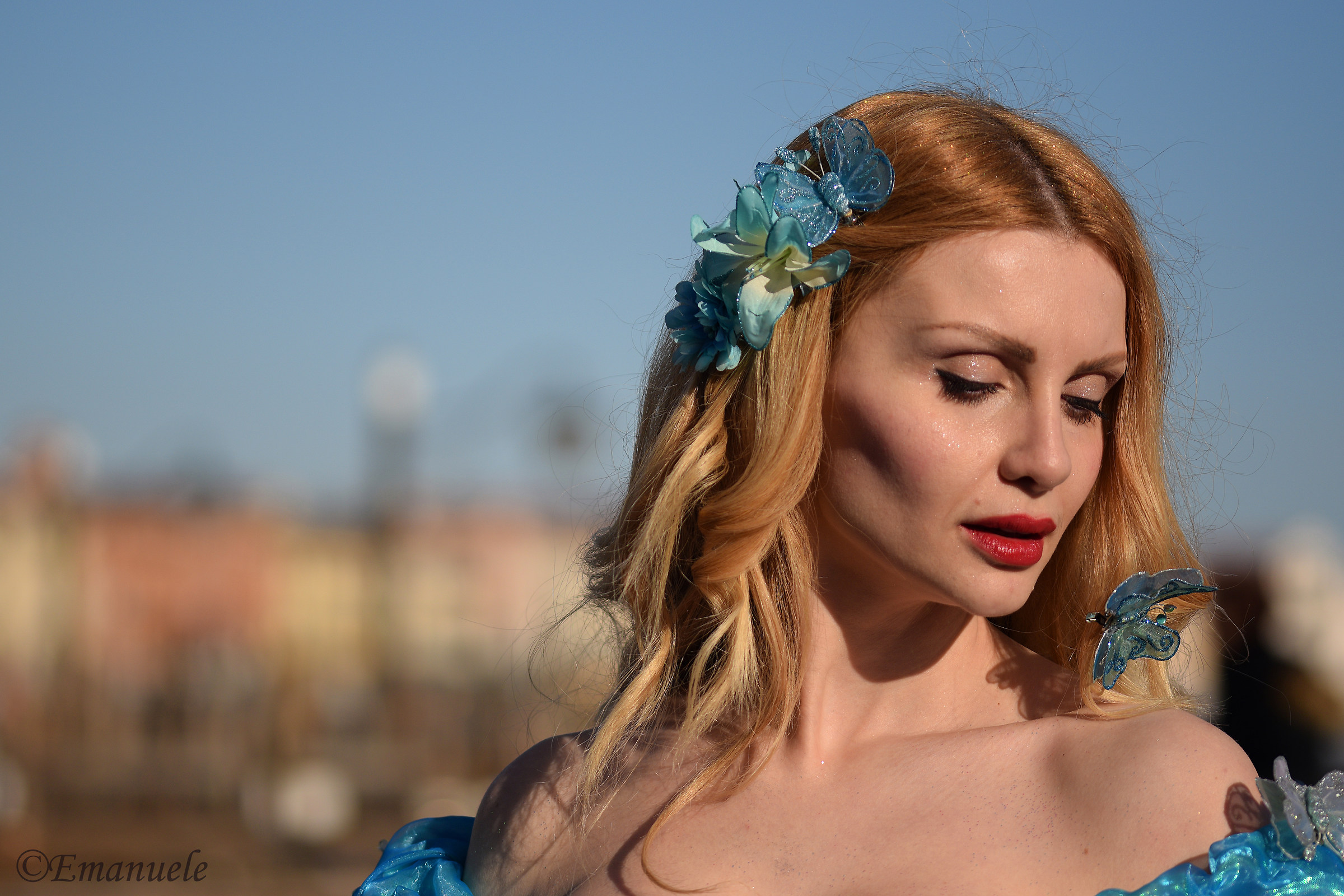 With butterflies in your hair