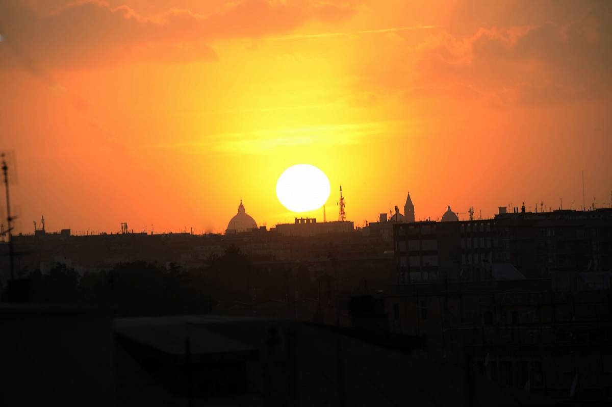 sunset in Rome