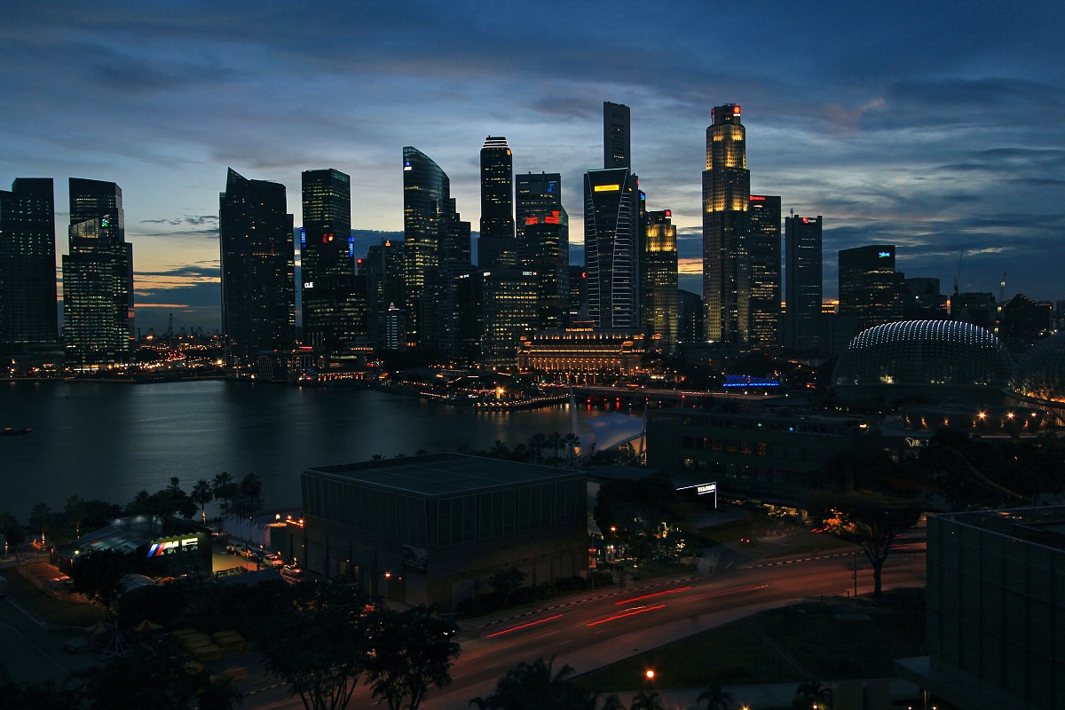 Singapore at night