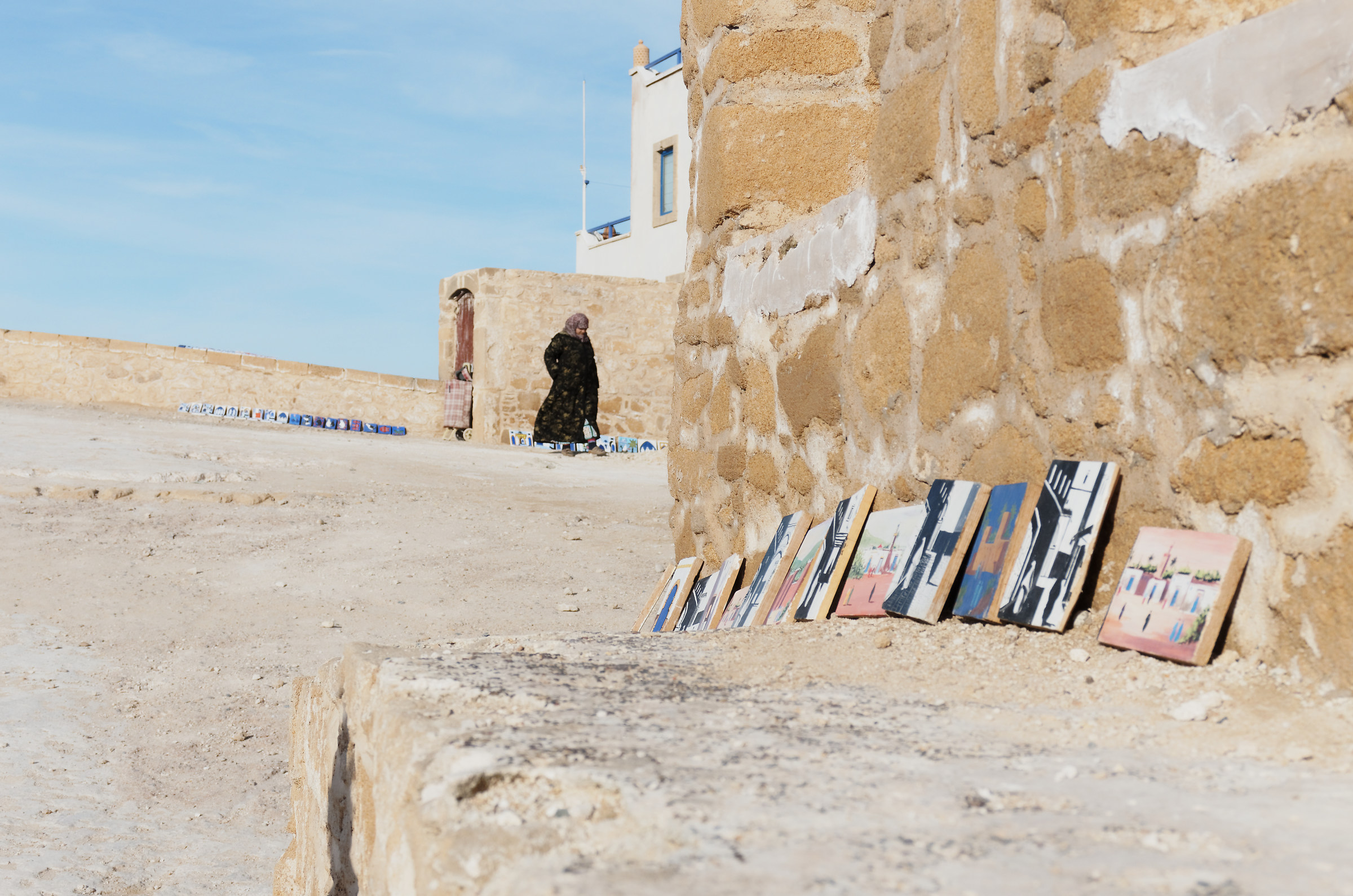 Gallery on the walls of Essaouira