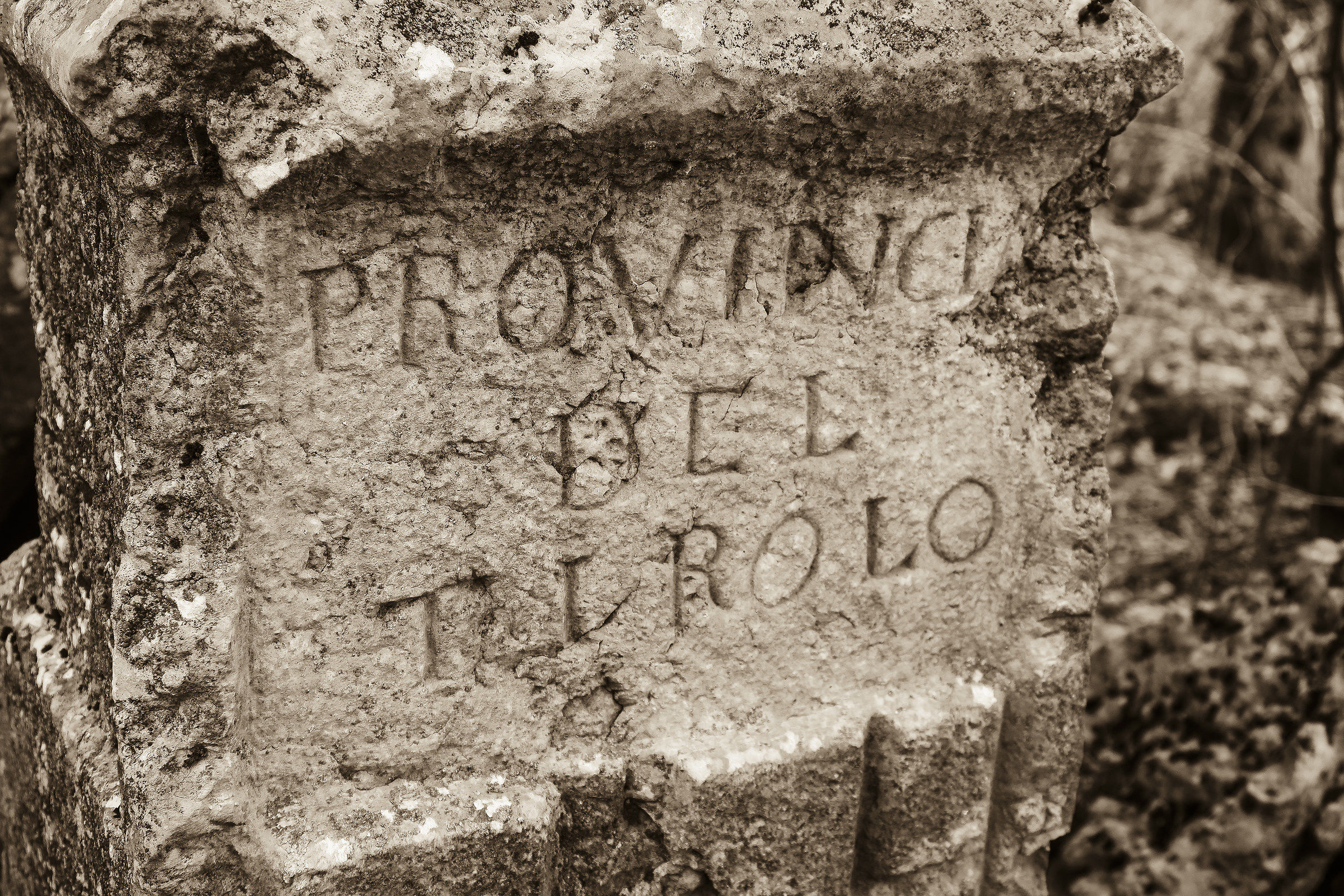 old memorial stone of the Austro-Hungarian Empire border