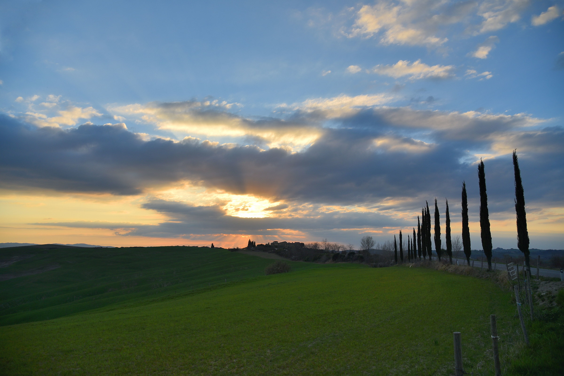 Tramonto in val D'Orcia