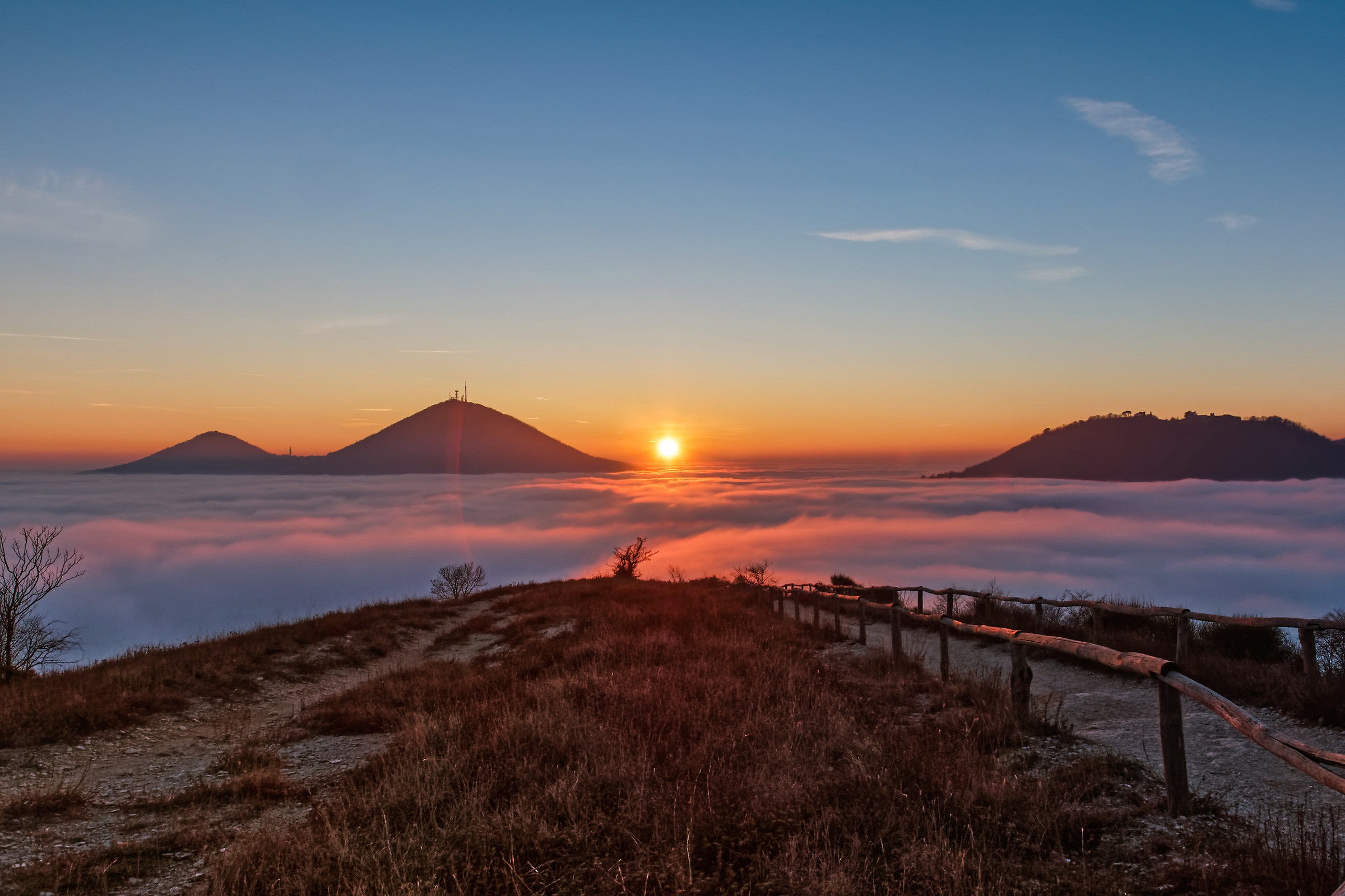 Sunset on the hills Hills