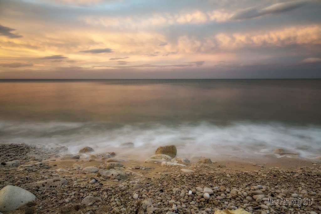 sunset on the coast of Apulia