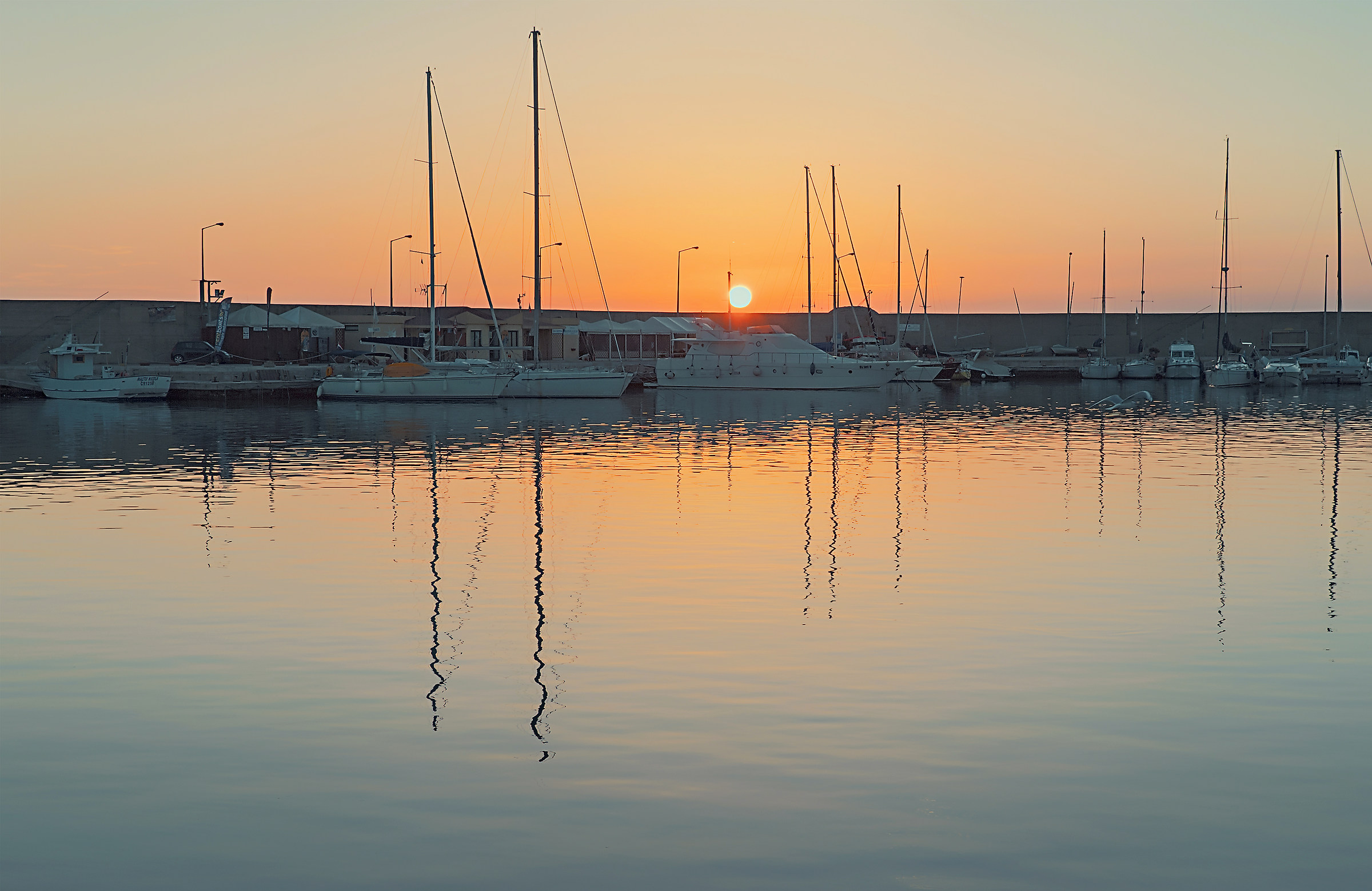 The first light in the harbor!