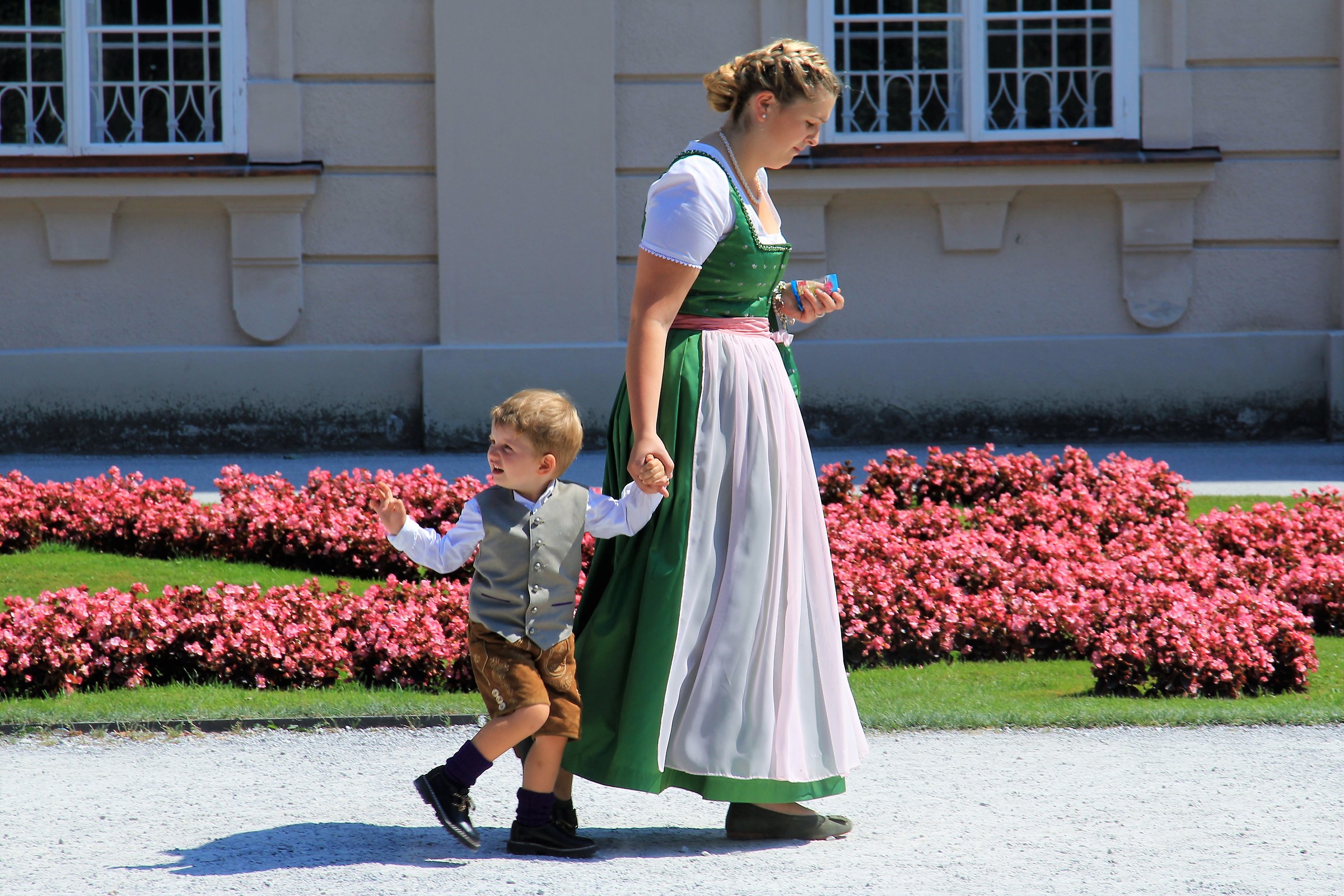 Woman and child in Salzburg