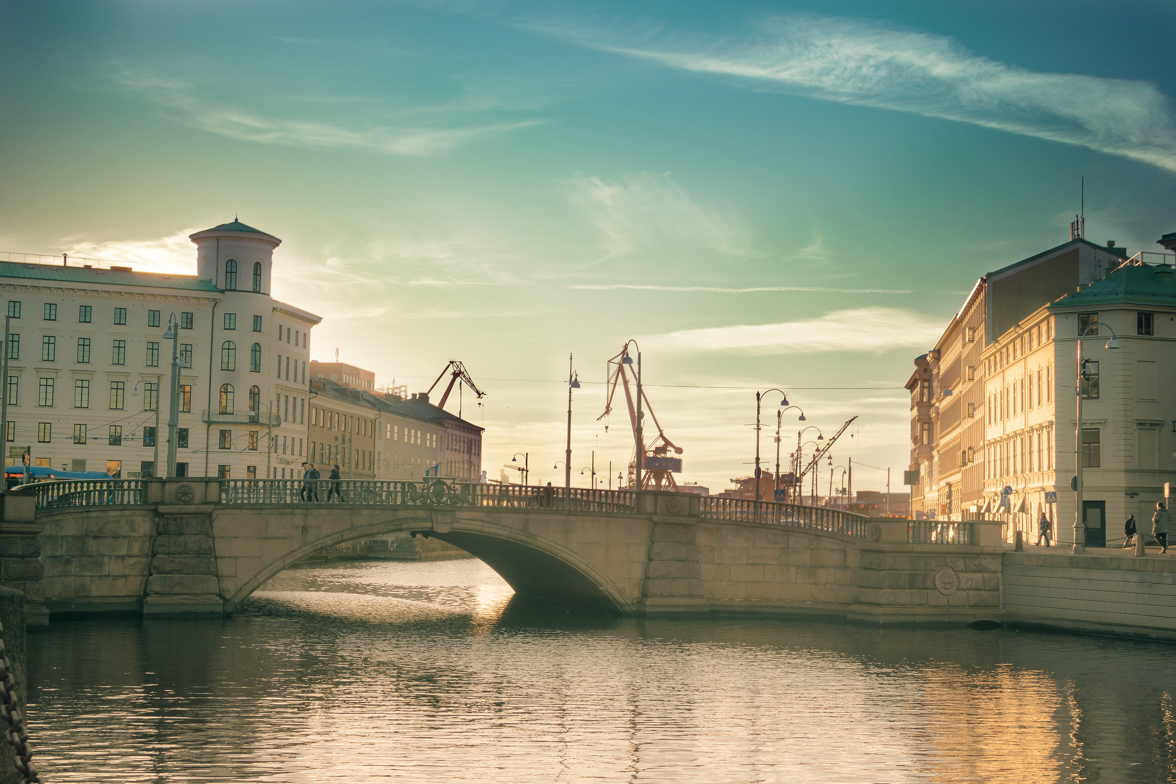 Delicate sunset in Gothenburg