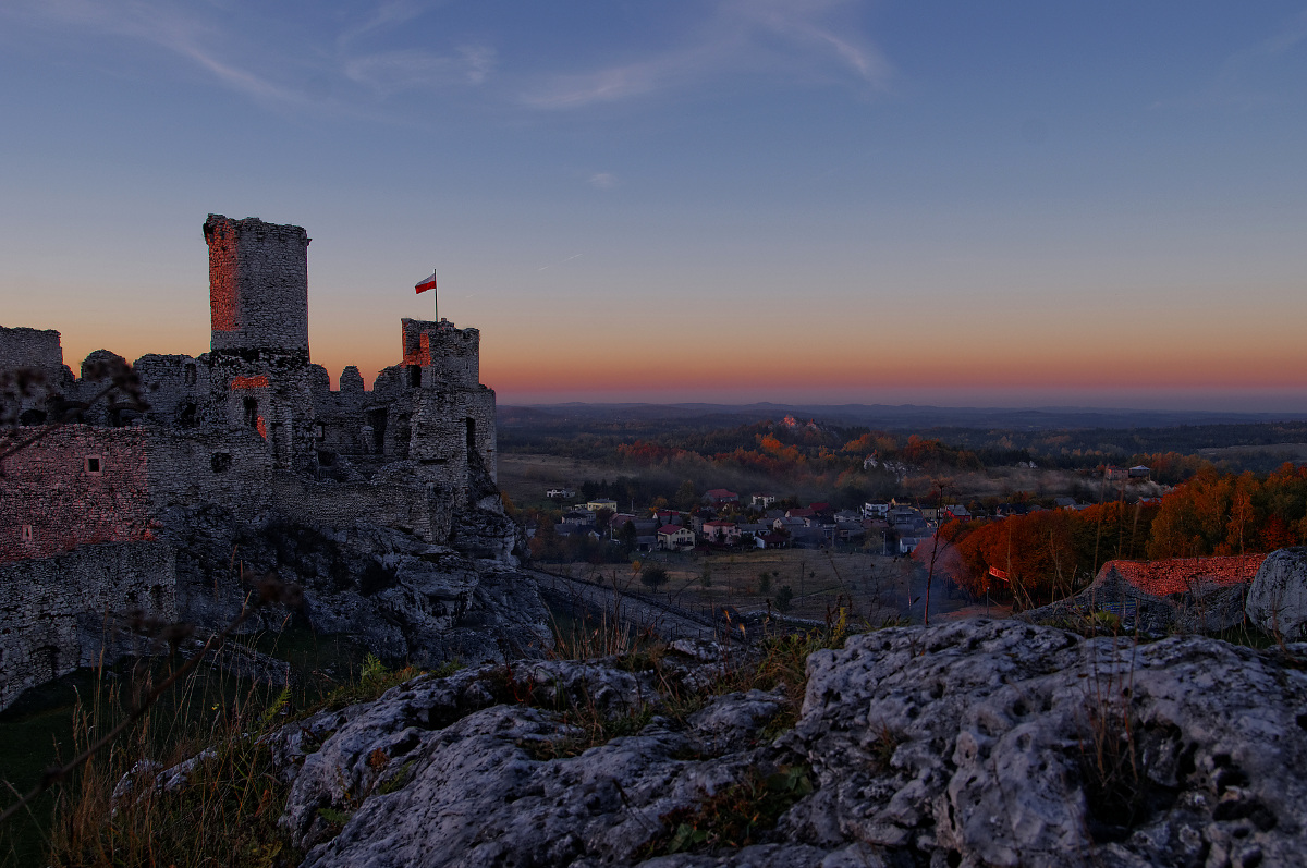 Zachó s&lstrok;onca na zamku Ogrodzieniec #castle
