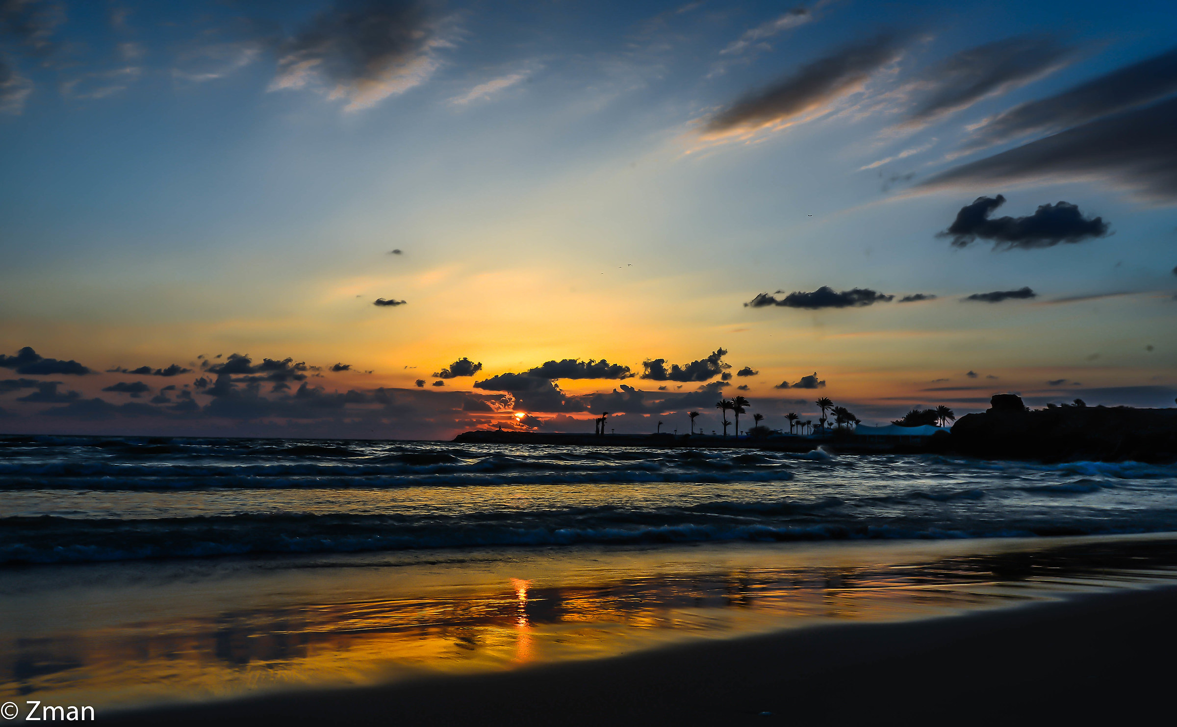 Tramonto a White Sands Beach