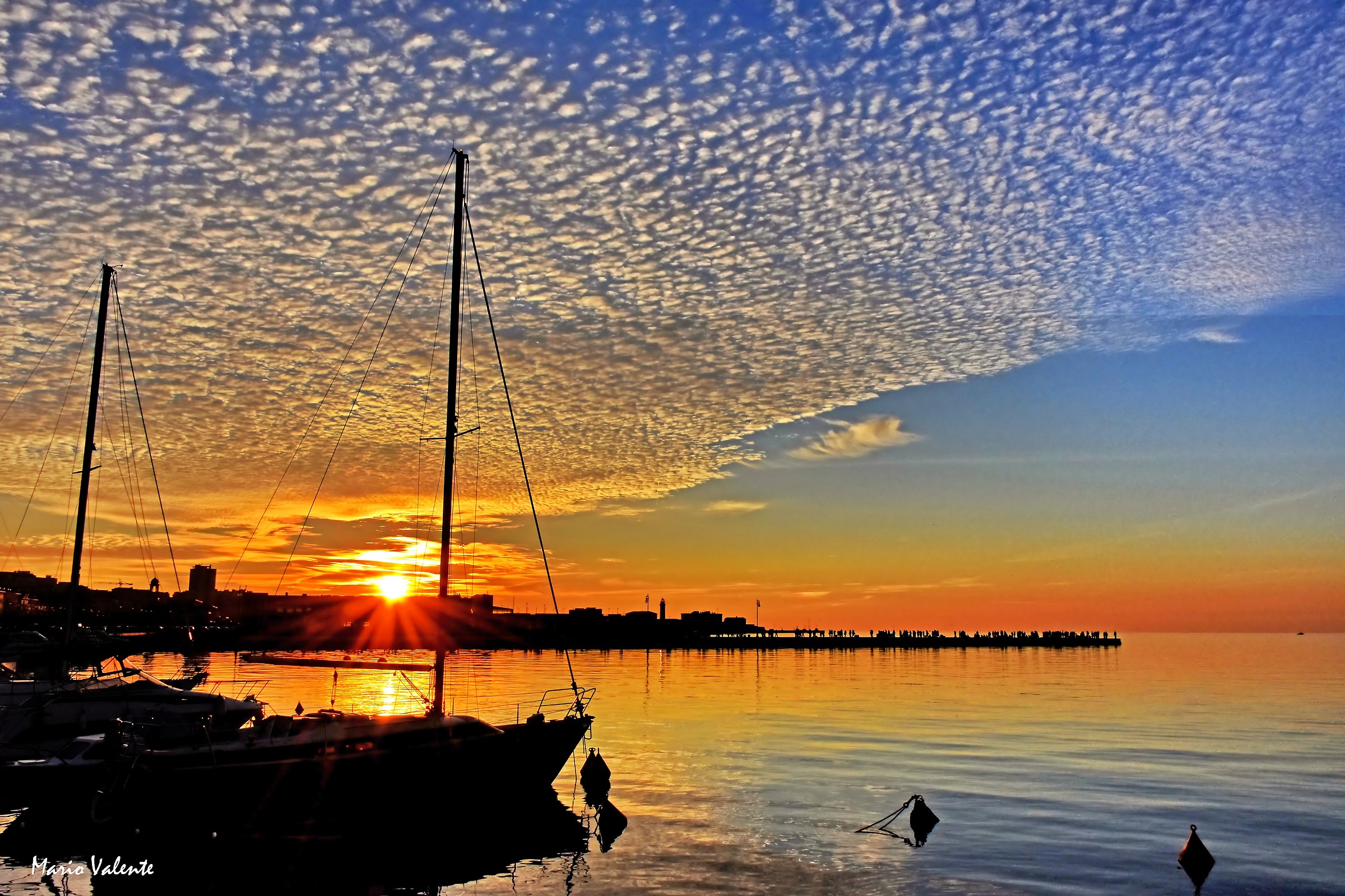 Cielo particolare al tramonto