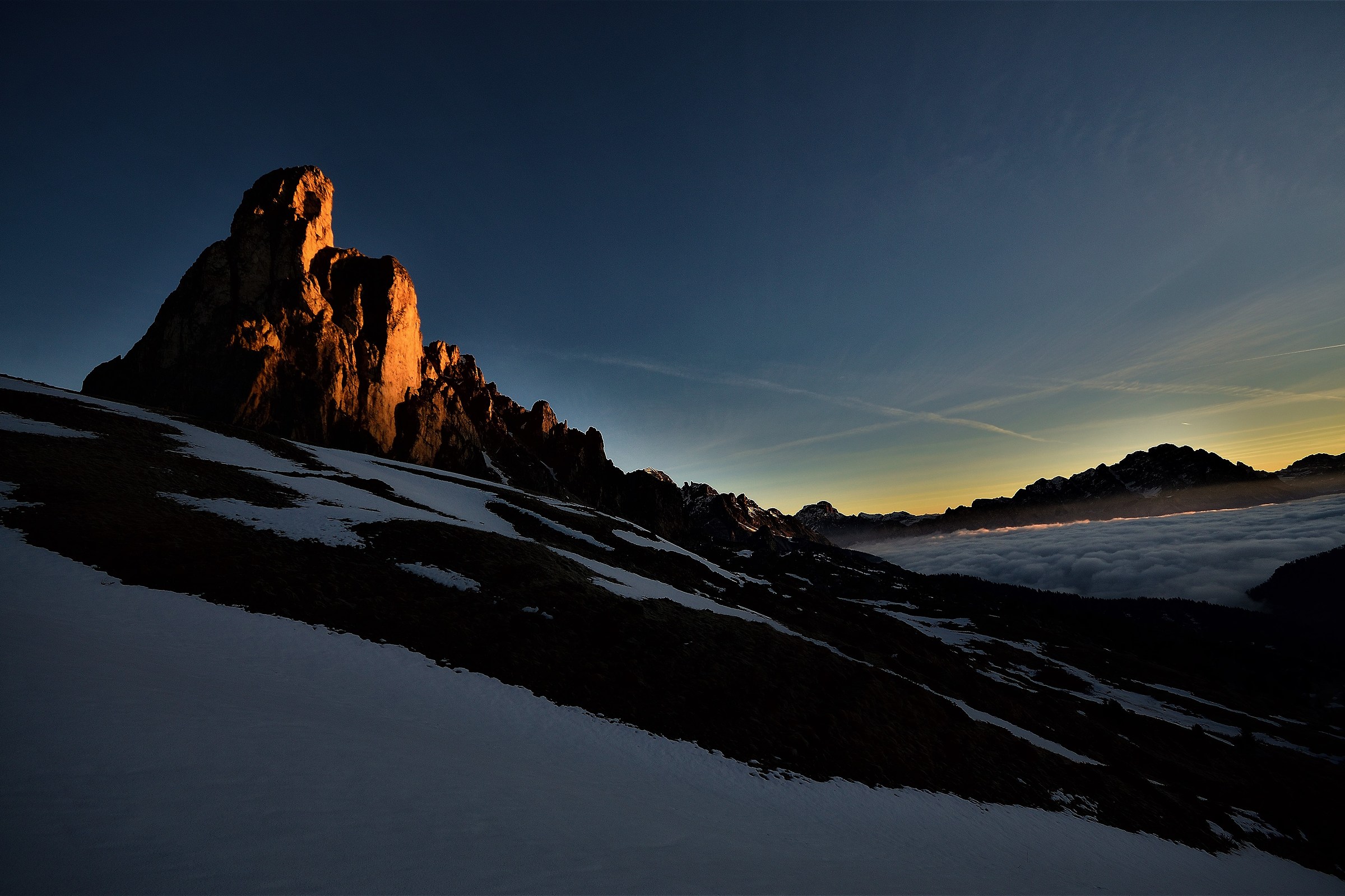 Giau dawn 27.03.2017 temperature -8C °